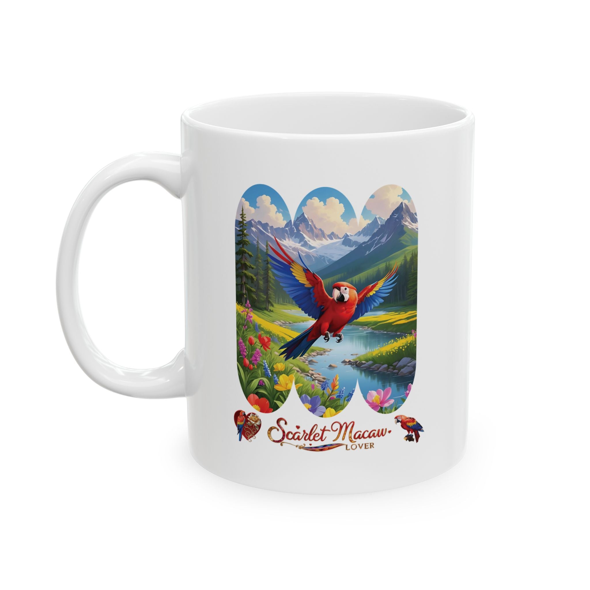 Red Scarlet Macaw Lover Mug