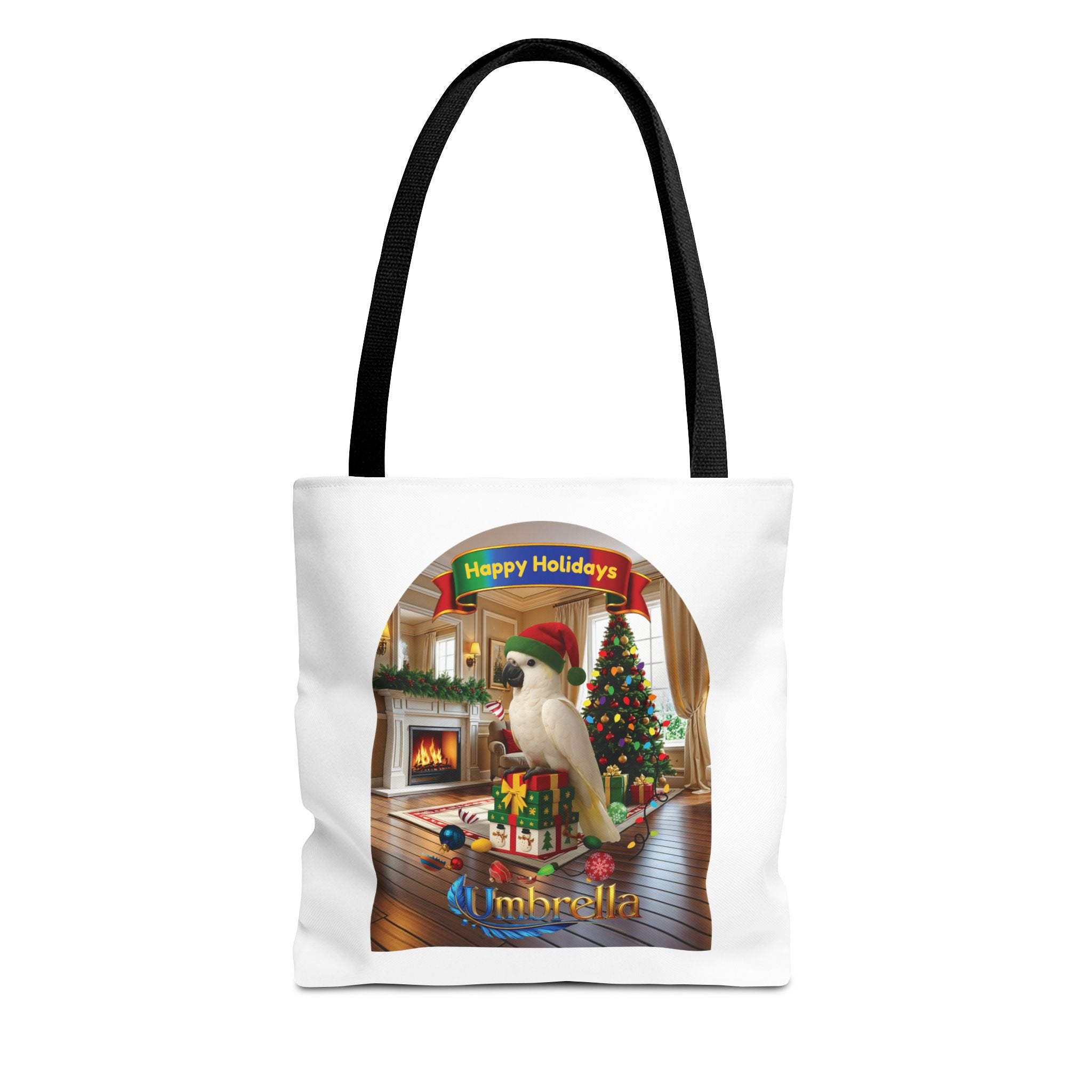 Happy Holidays Umbrella Tote Bag