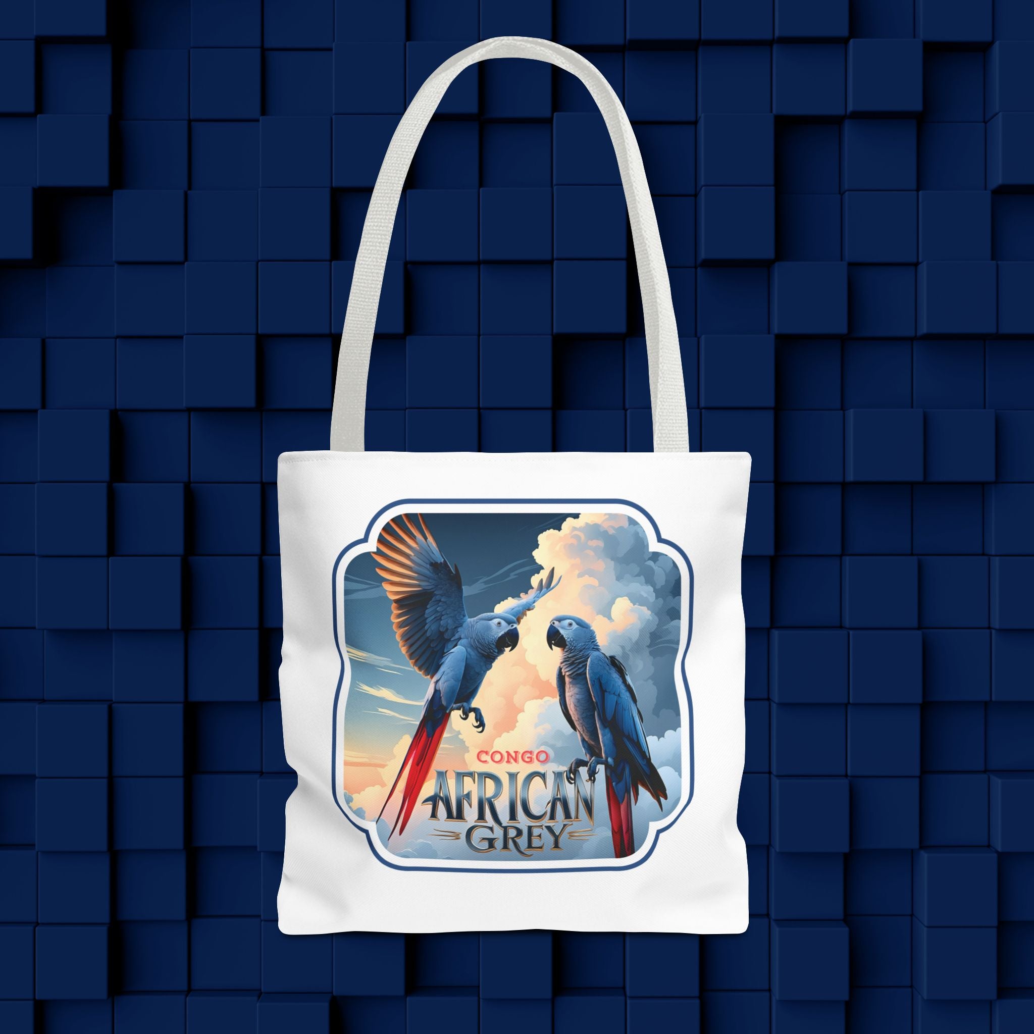 Tote Bag with African Grey Design