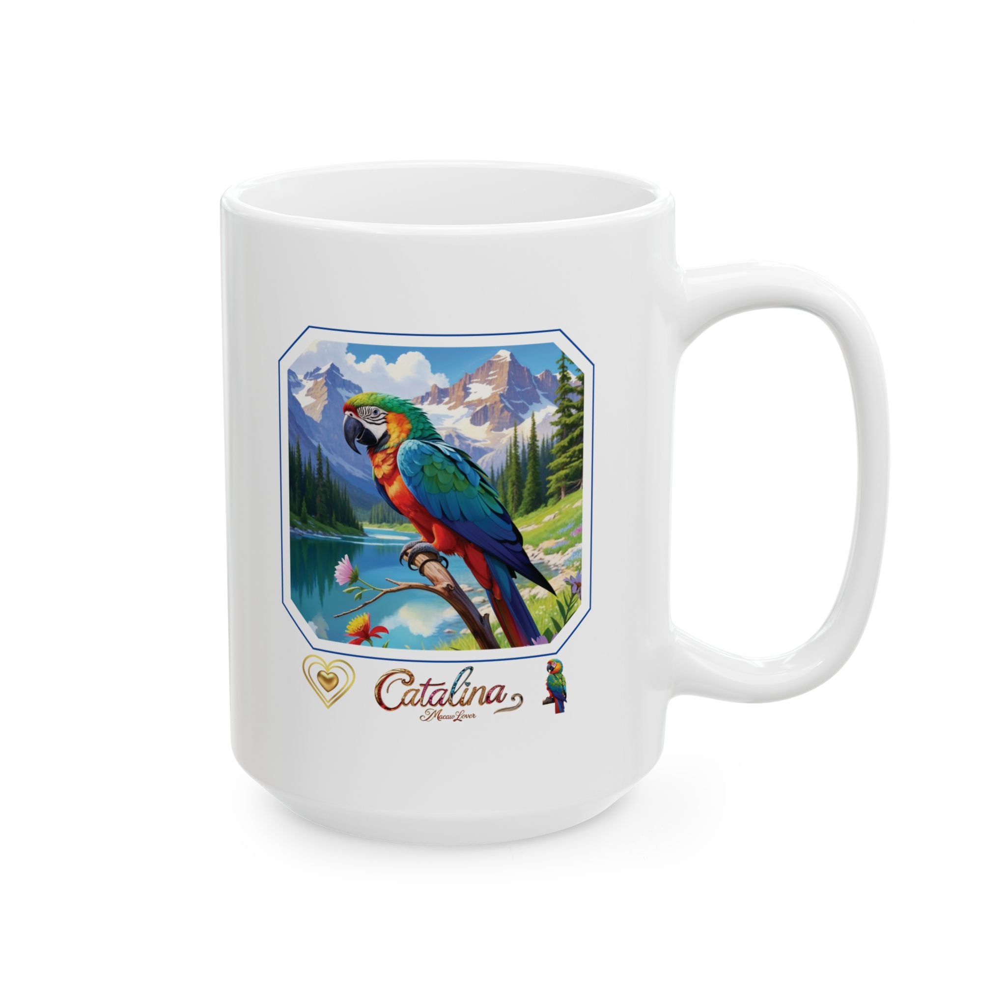 Catalina Macaw Lover Lake Scenic Mug