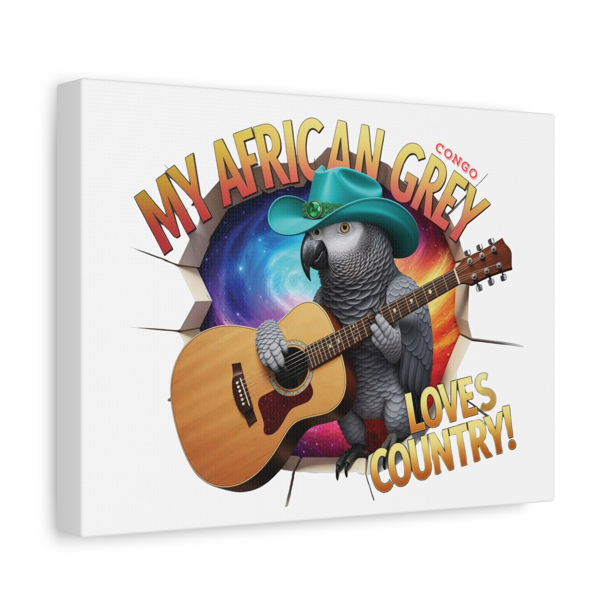 African Grey Congo Loves Country Wall-Hanging