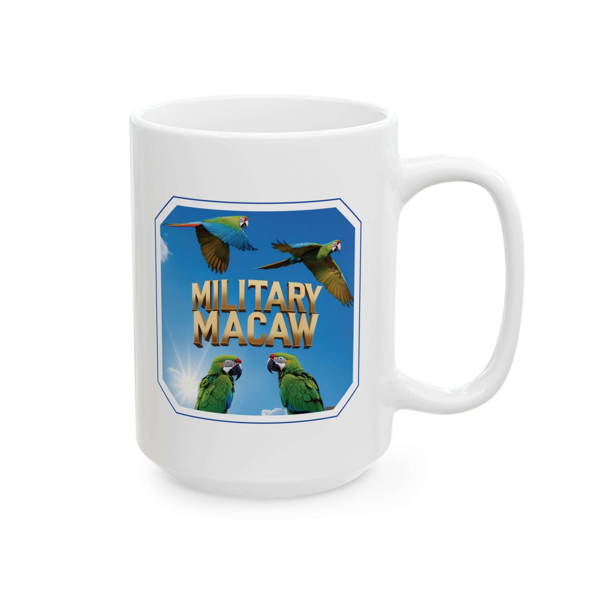 Flying Military Macaw Mug