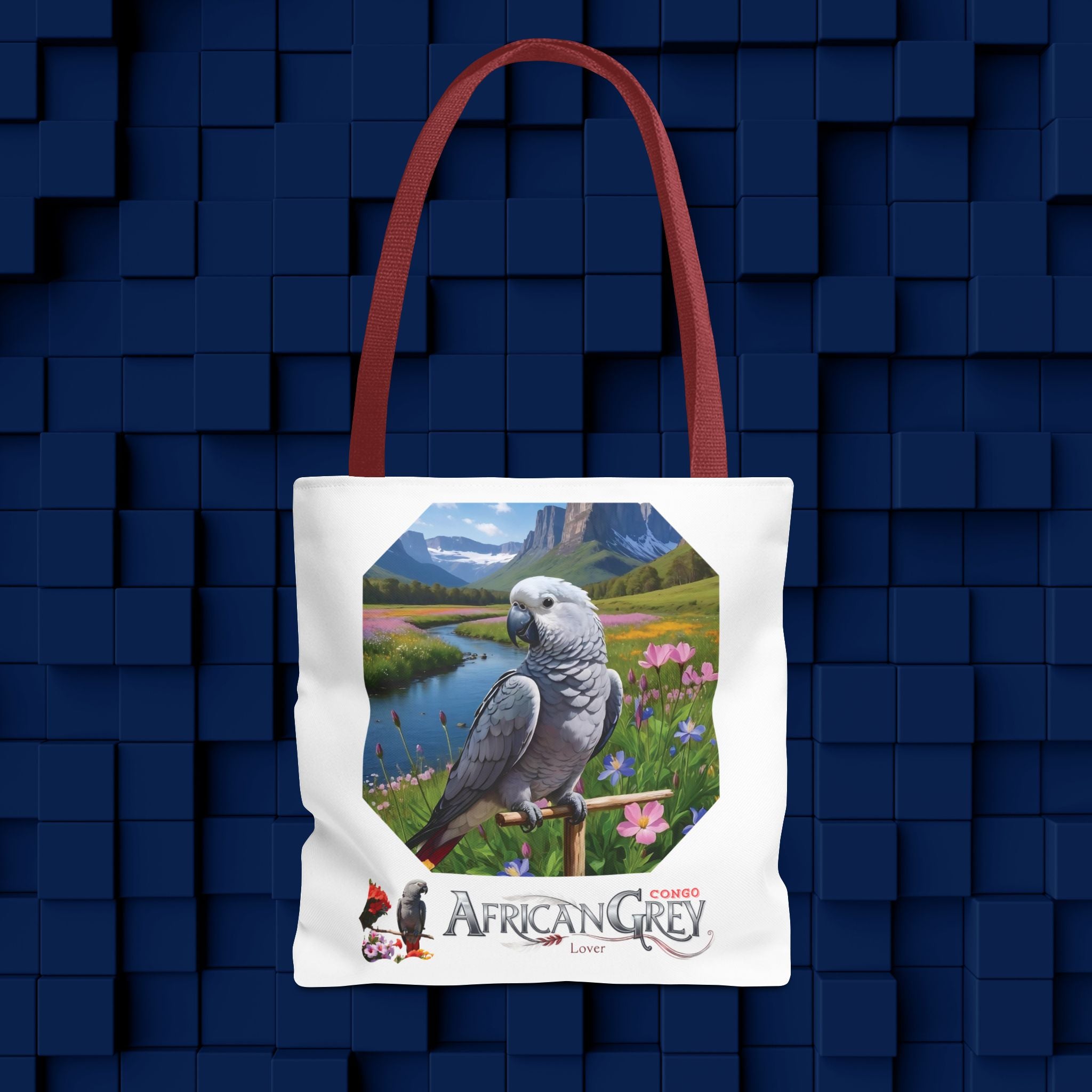 Tote Bag  With African Grey Congo Design