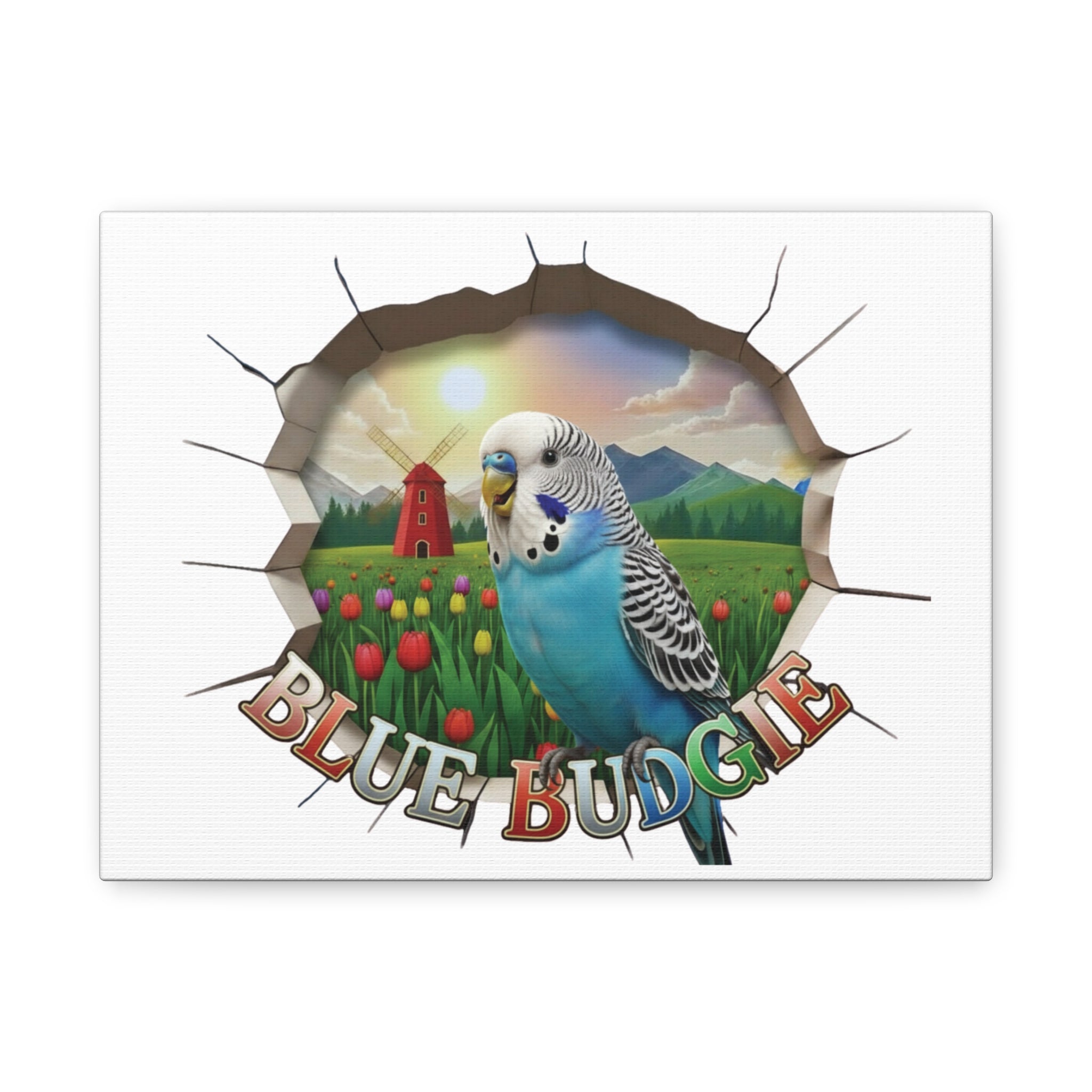 Blue Budgie Breakthrough Wall-Hanging