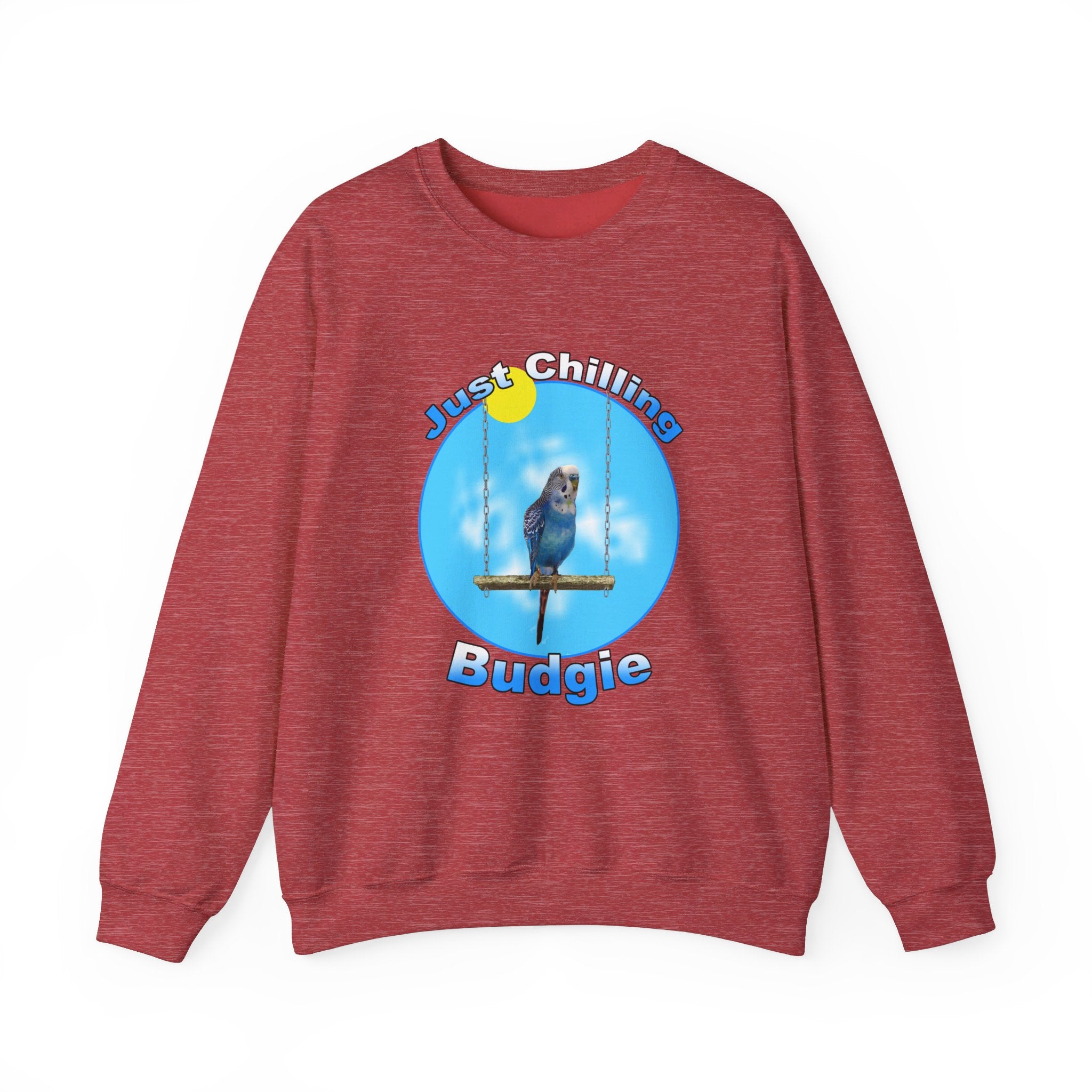 Just Chilling Swing Blue Budgie Sweatshirt