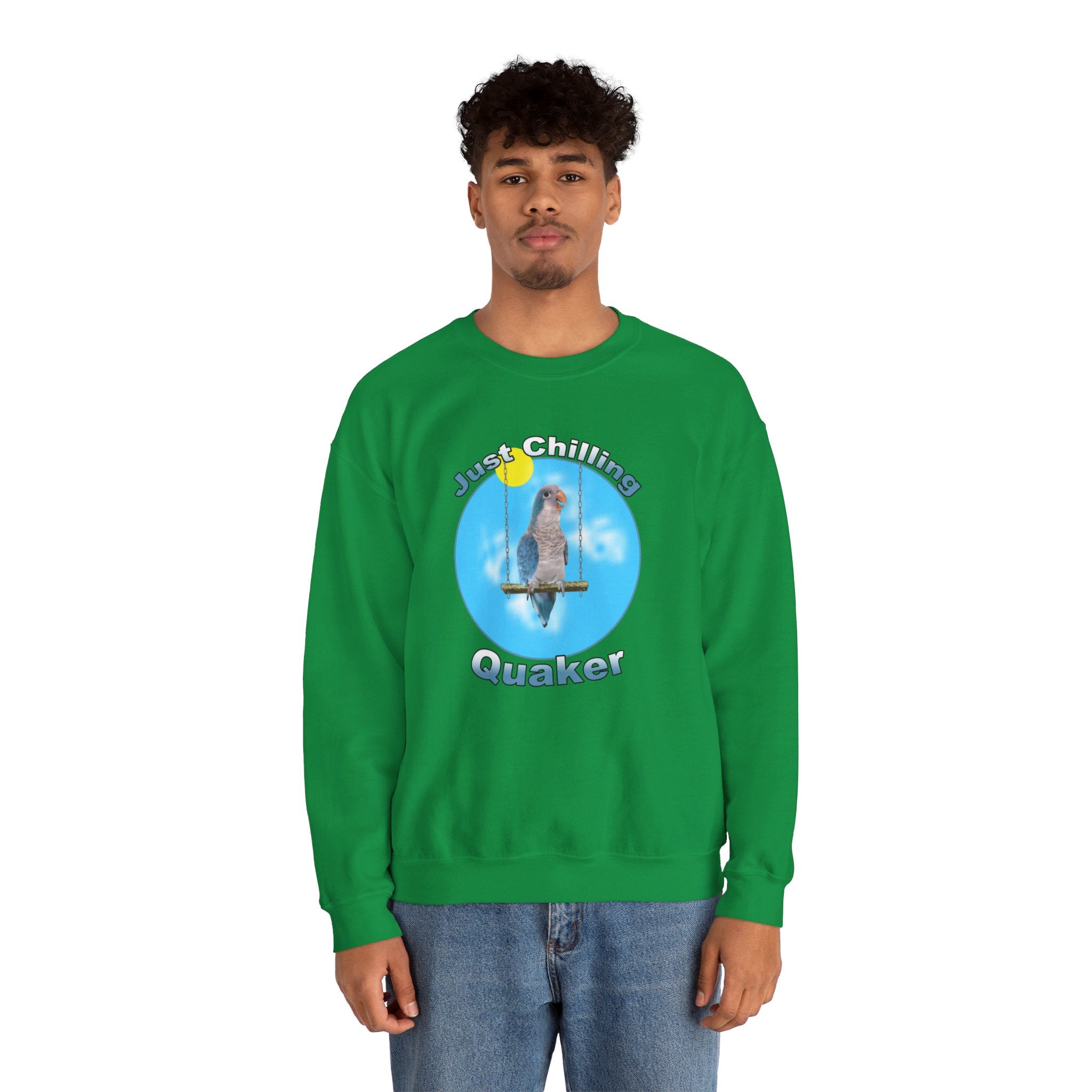 Just Chilling Swing Blue Quaker Sweatshirt