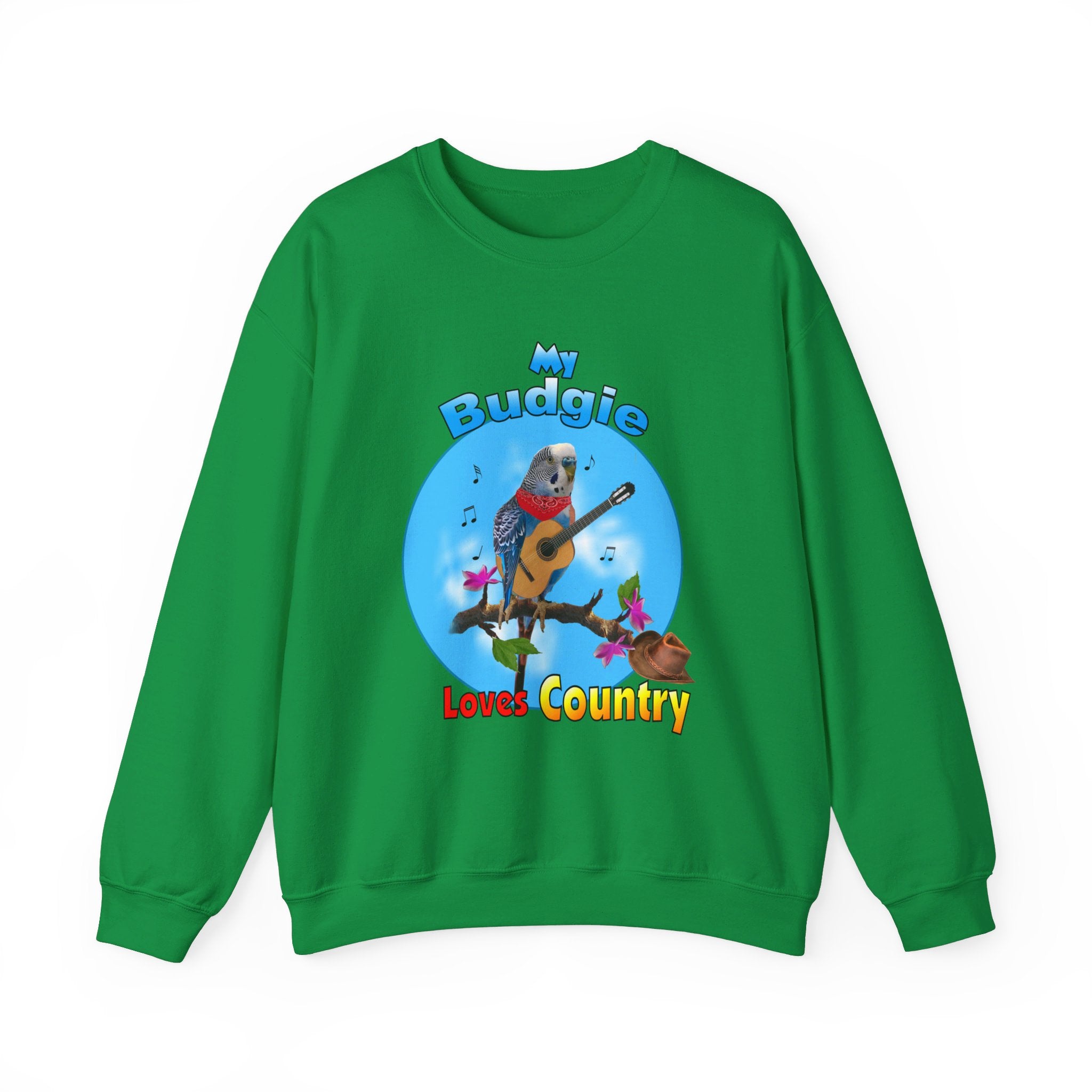 My Blue Budgie Loves Country Sweatshirt