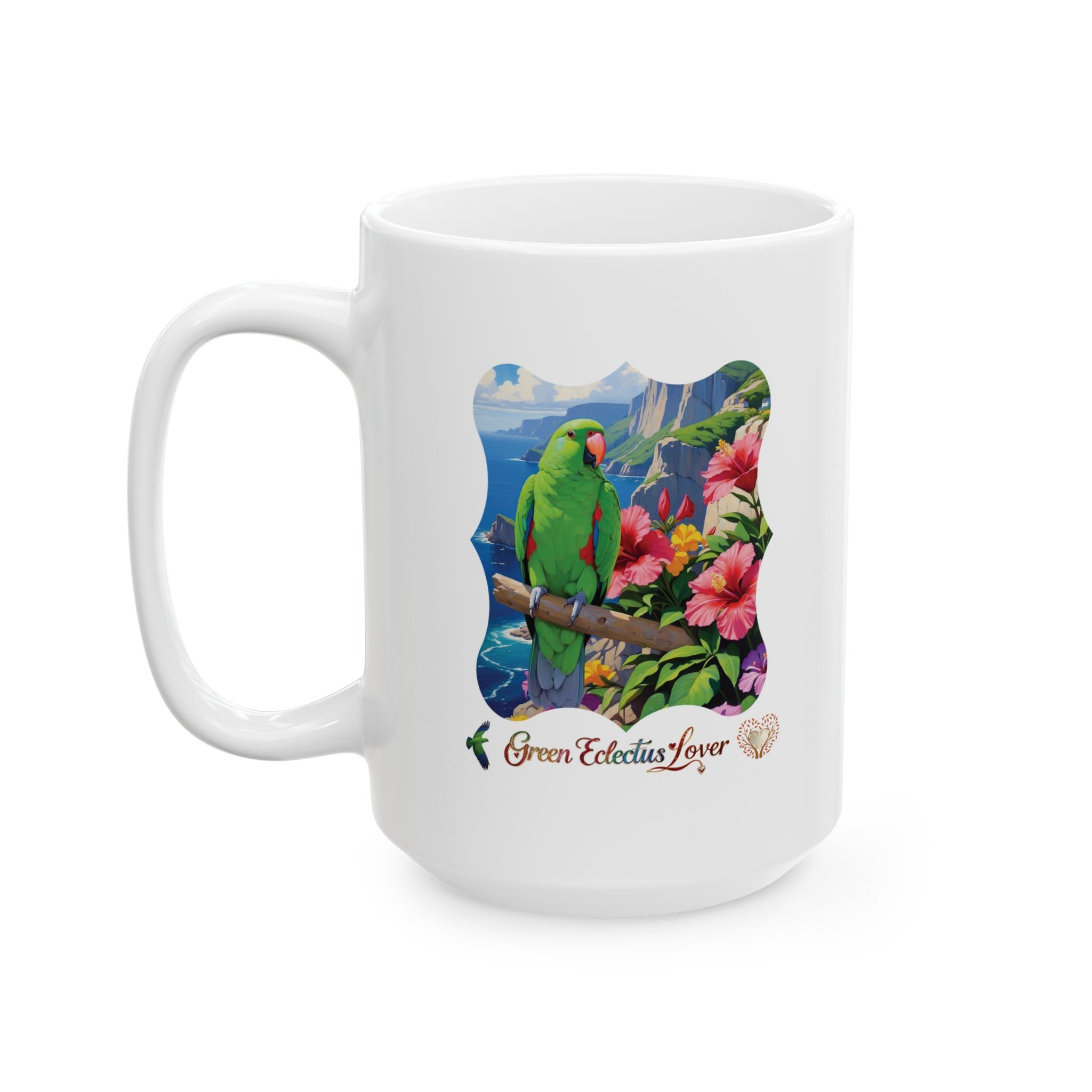 Green Eclectus Mug