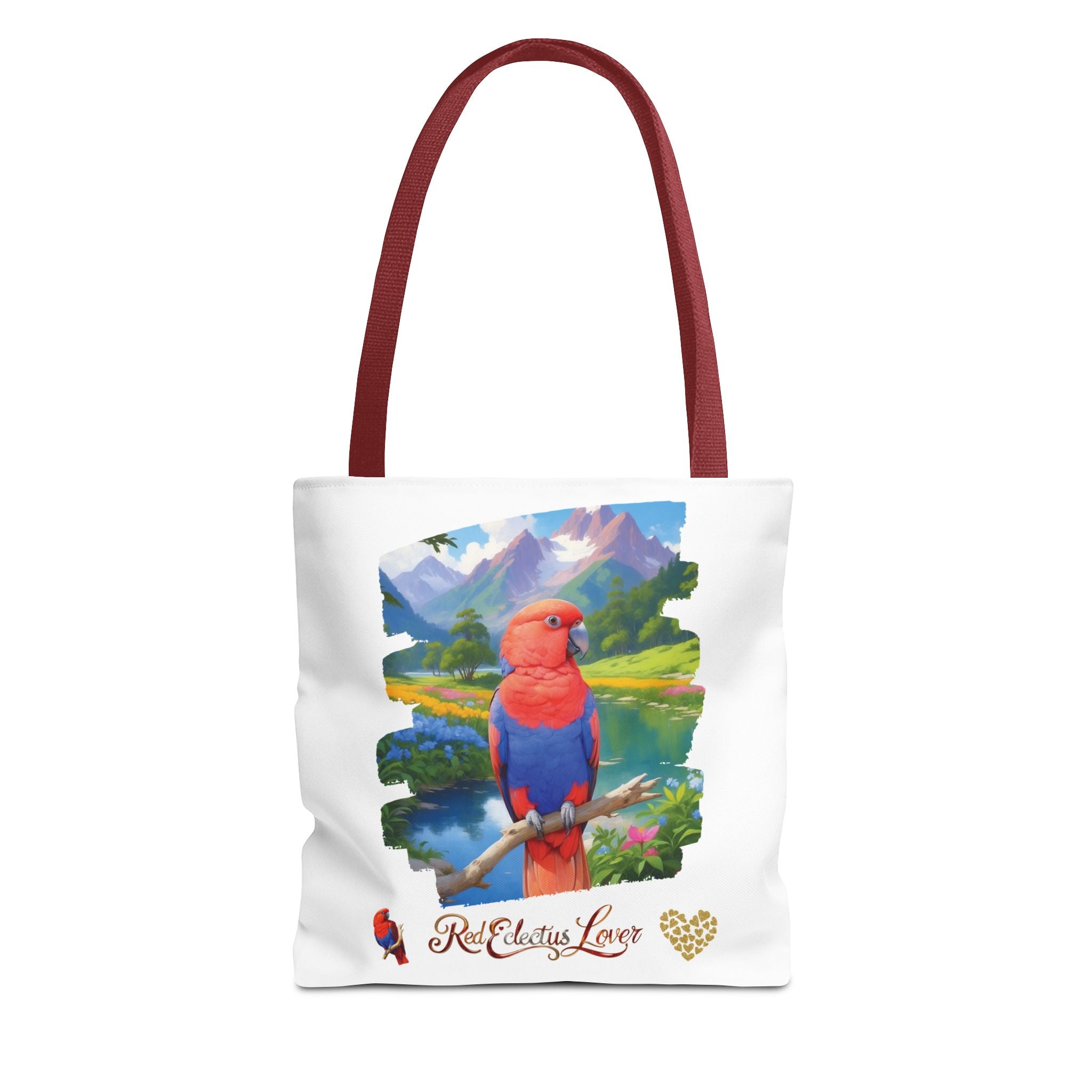 Red Eclectus Lover Nature Scenic Tote Bag