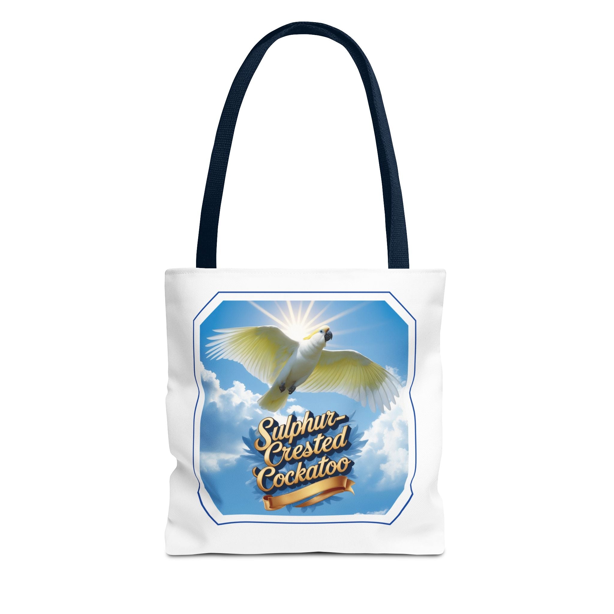 Flying Sulphur-Crested Cockatoo Tote Bag