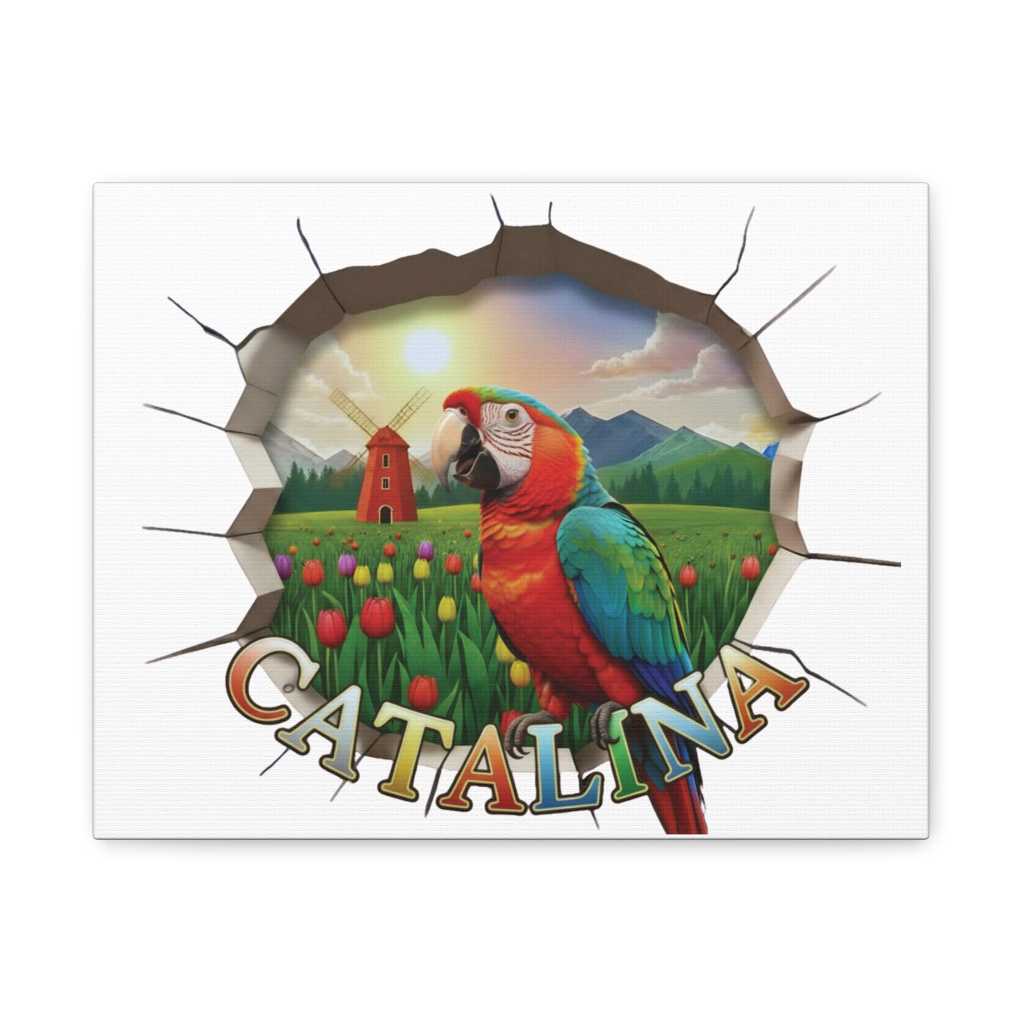 Catalina Parrot Art Wall-Hanging