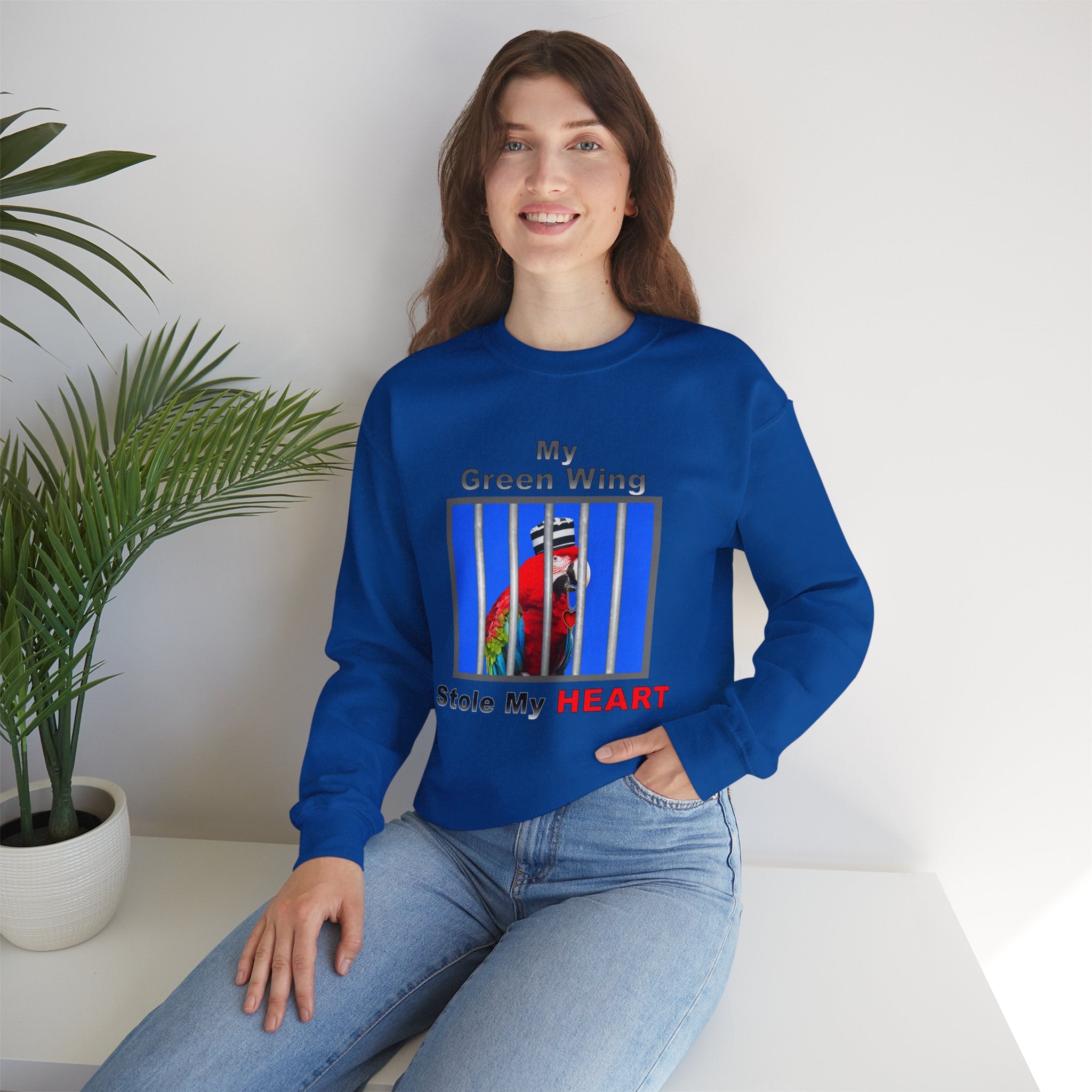 My Green Winged Stole My Heart Sweatshirt