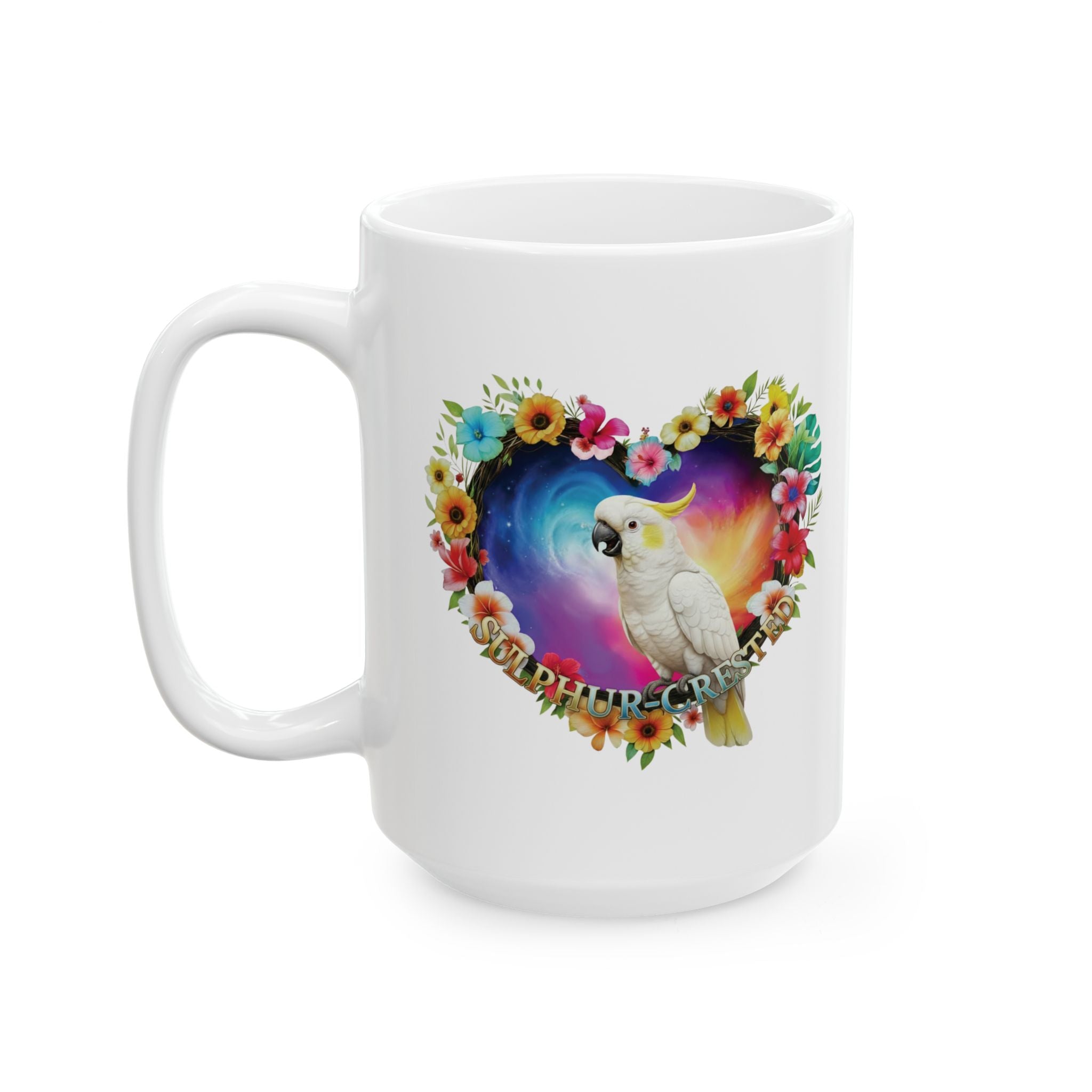Sulphur Crested Floral  Mug