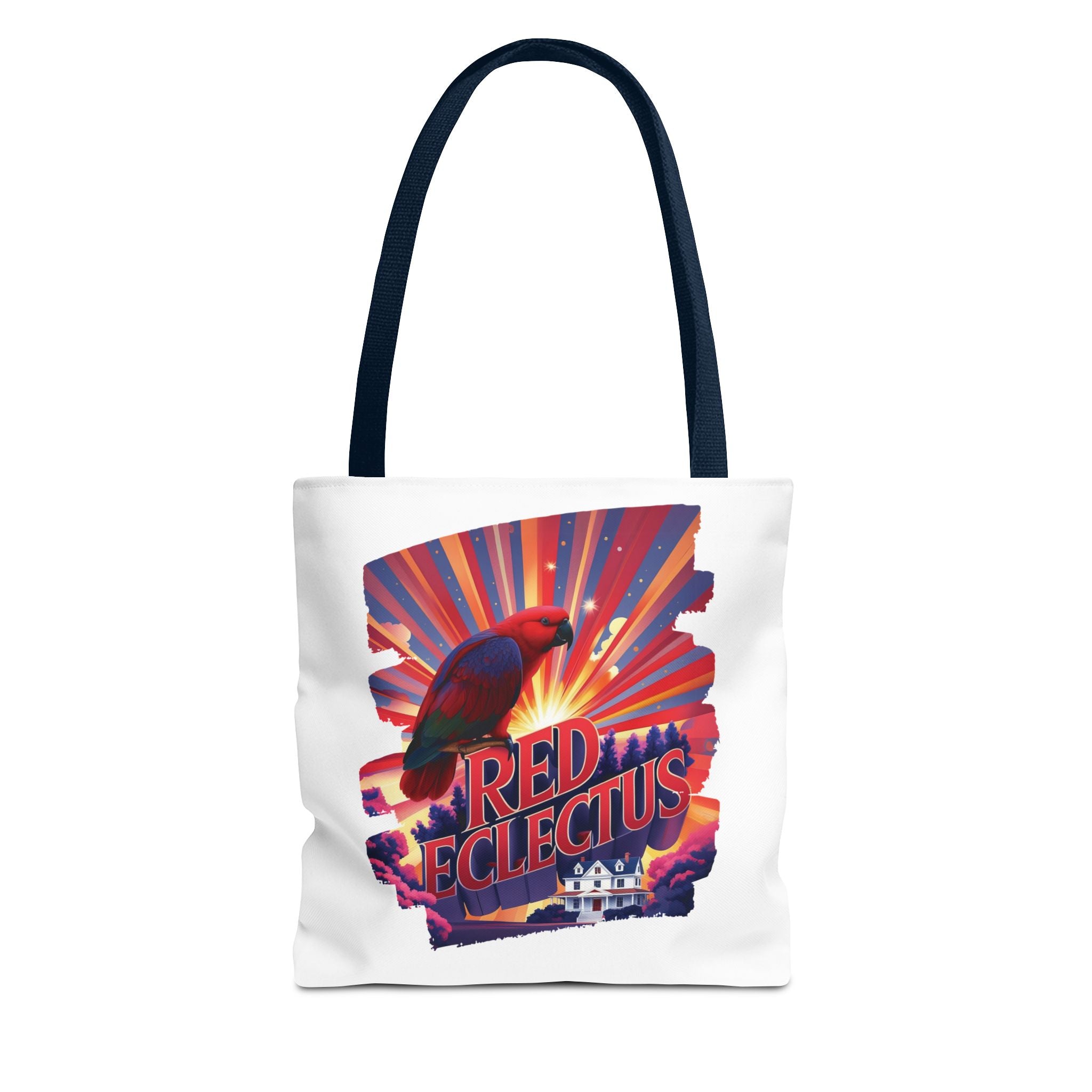 Red Eclectus Tote Bag