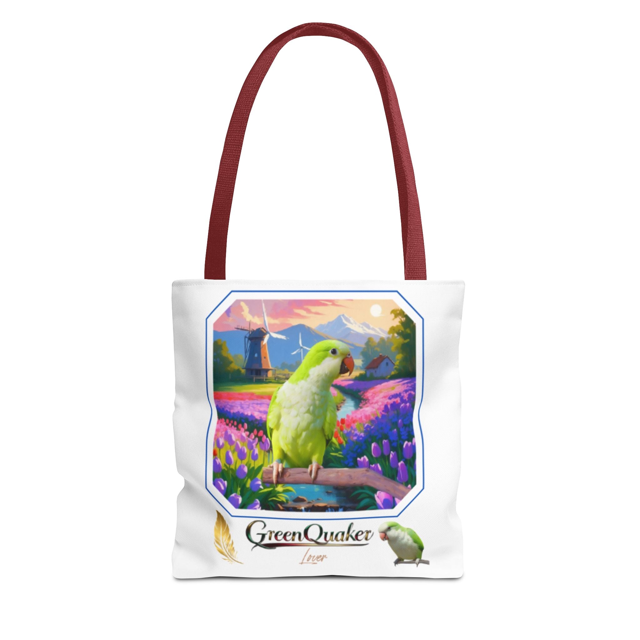 Floral Green Quaker Lover Tote Bag