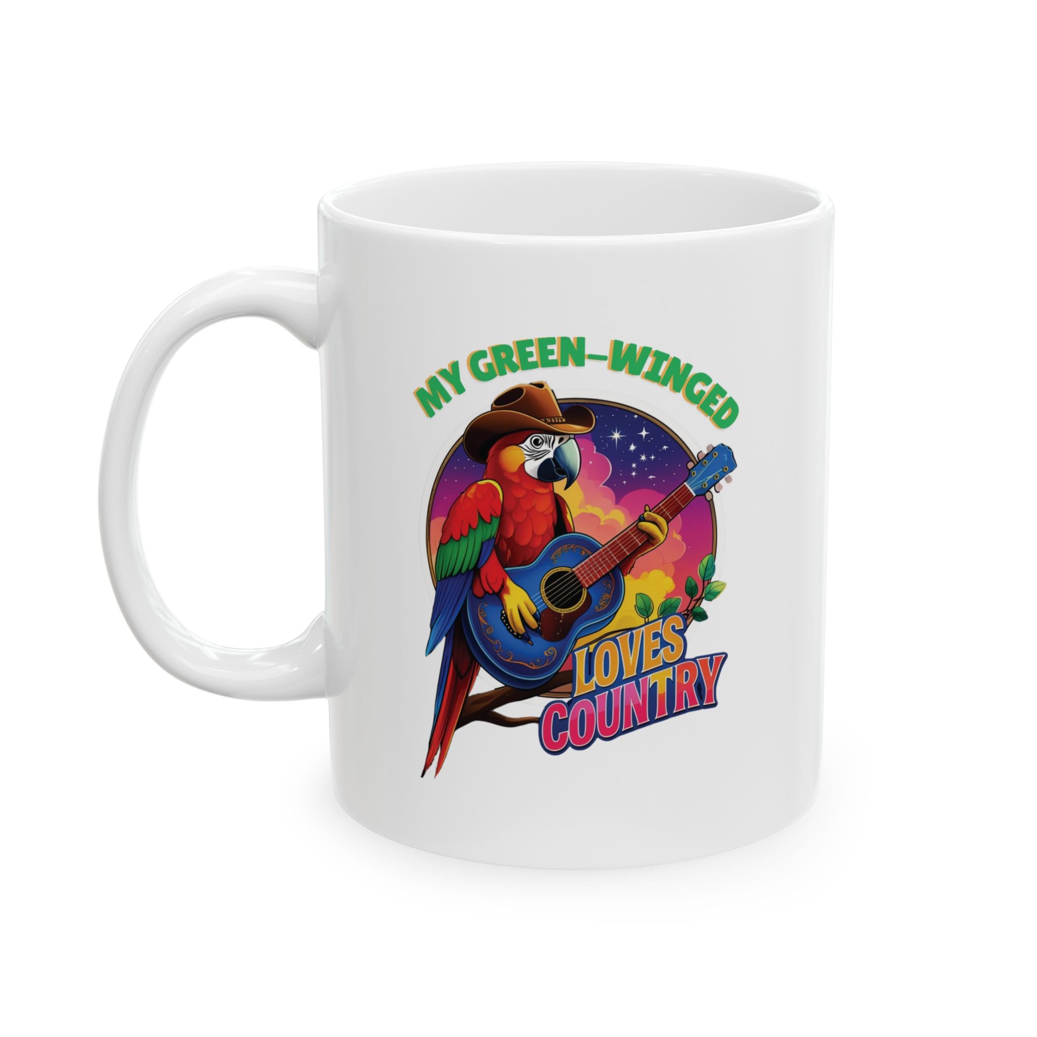Green-Winged Loves Country Mug