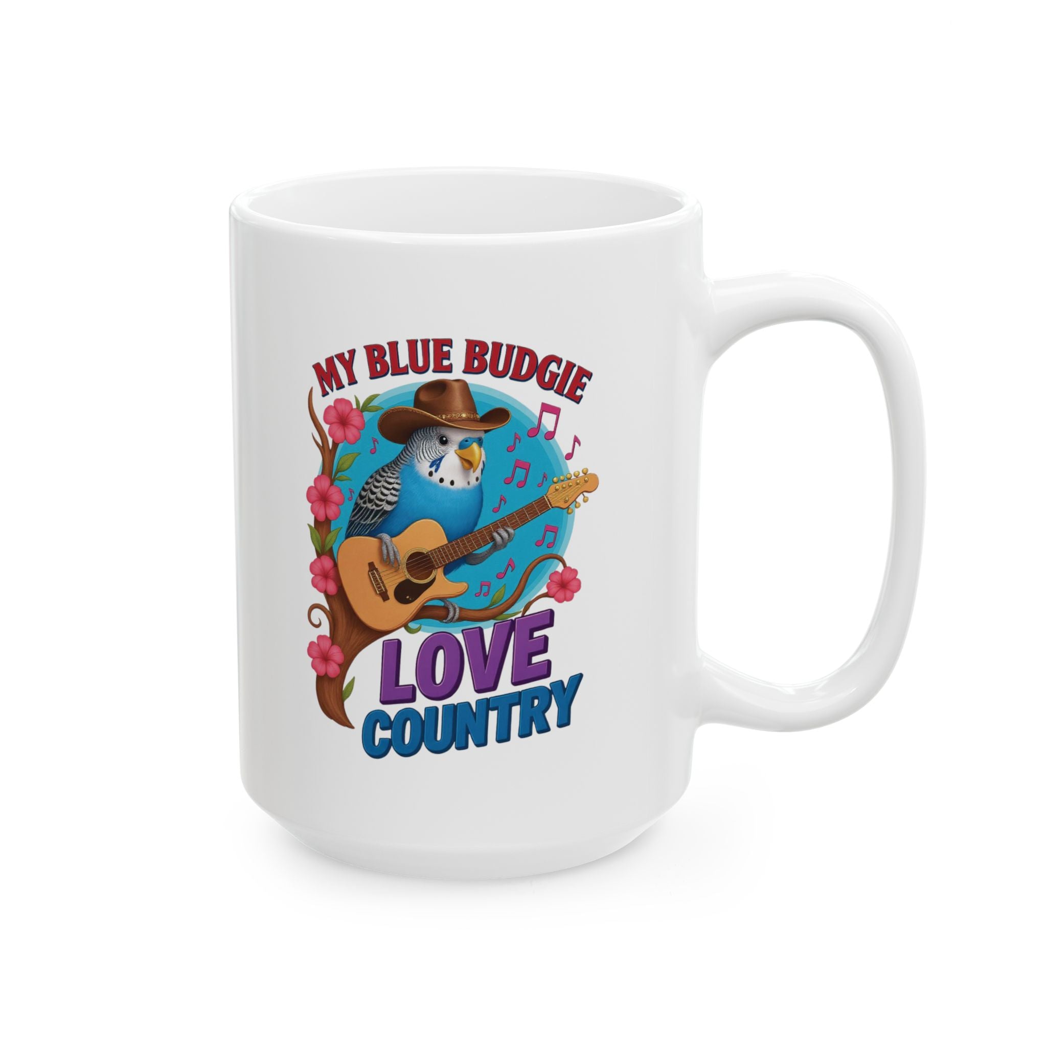 My Blue Budgie Loves Country Mug