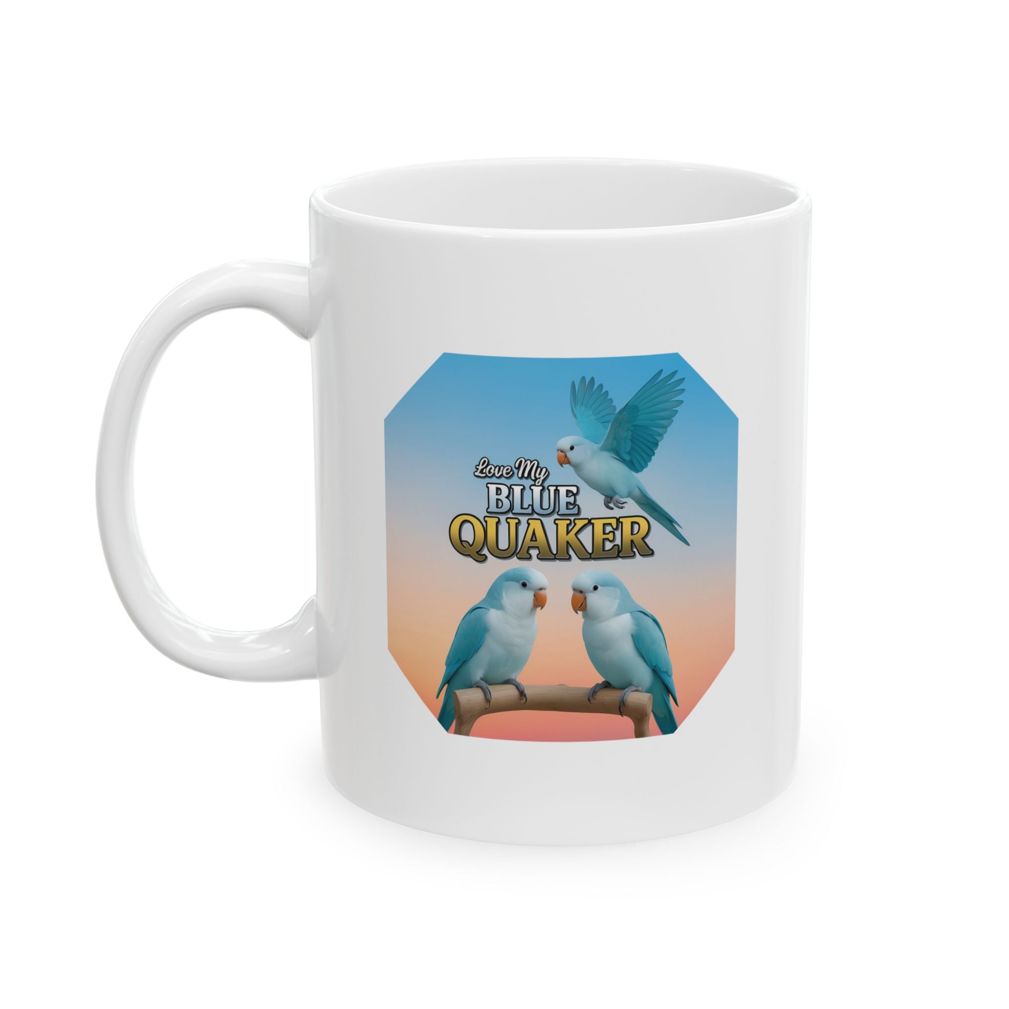 Love My Blue Quaker Mug