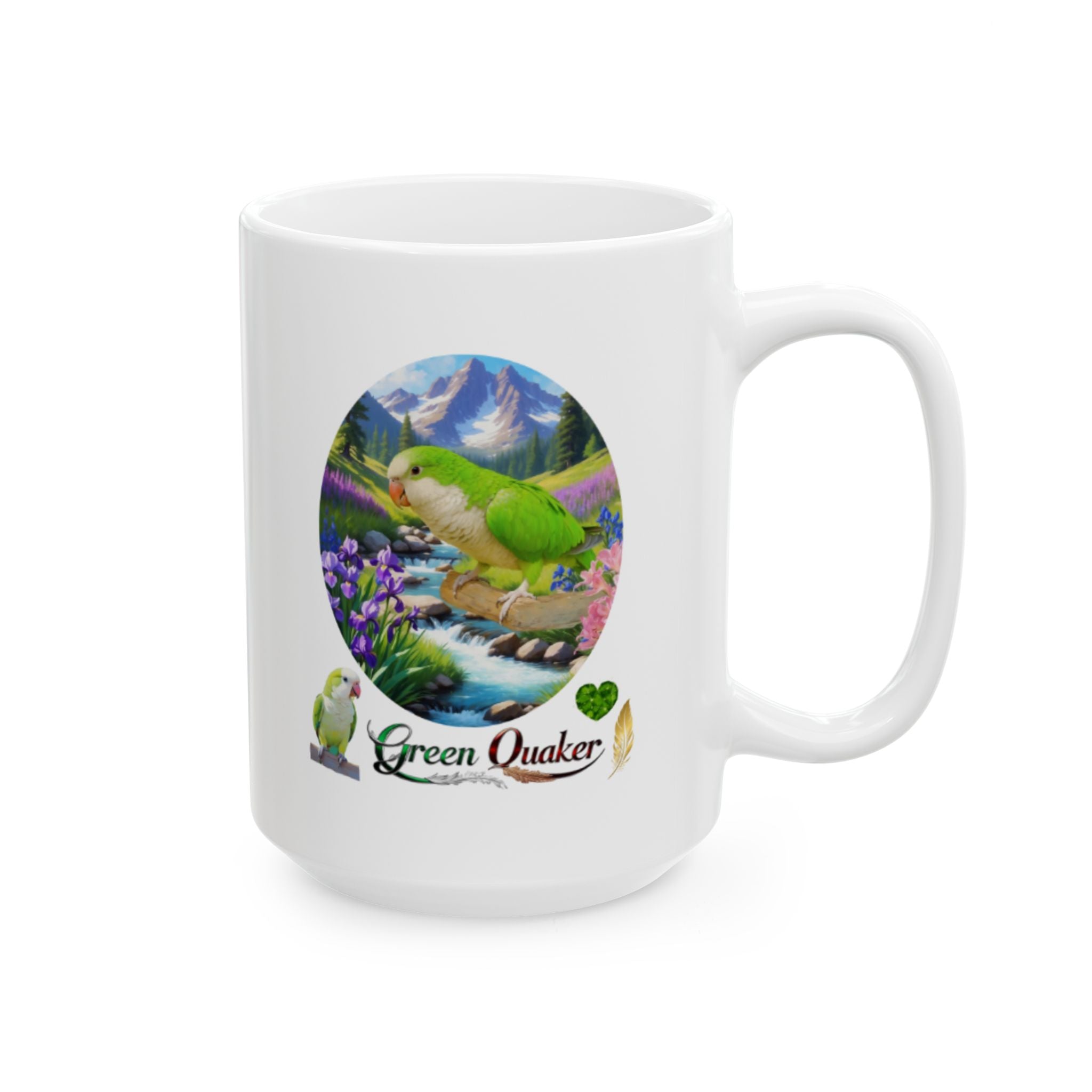 Green Quaker Nature Scenic Mug