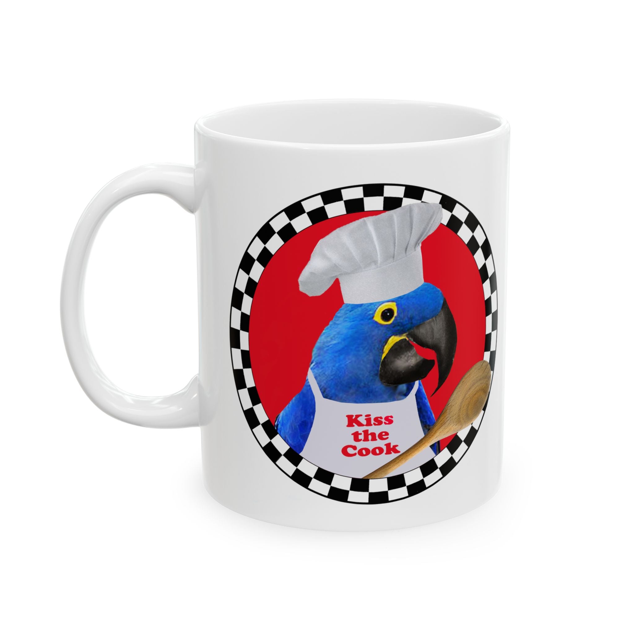 Kiss The Cook Spoon Hyacinth Mug