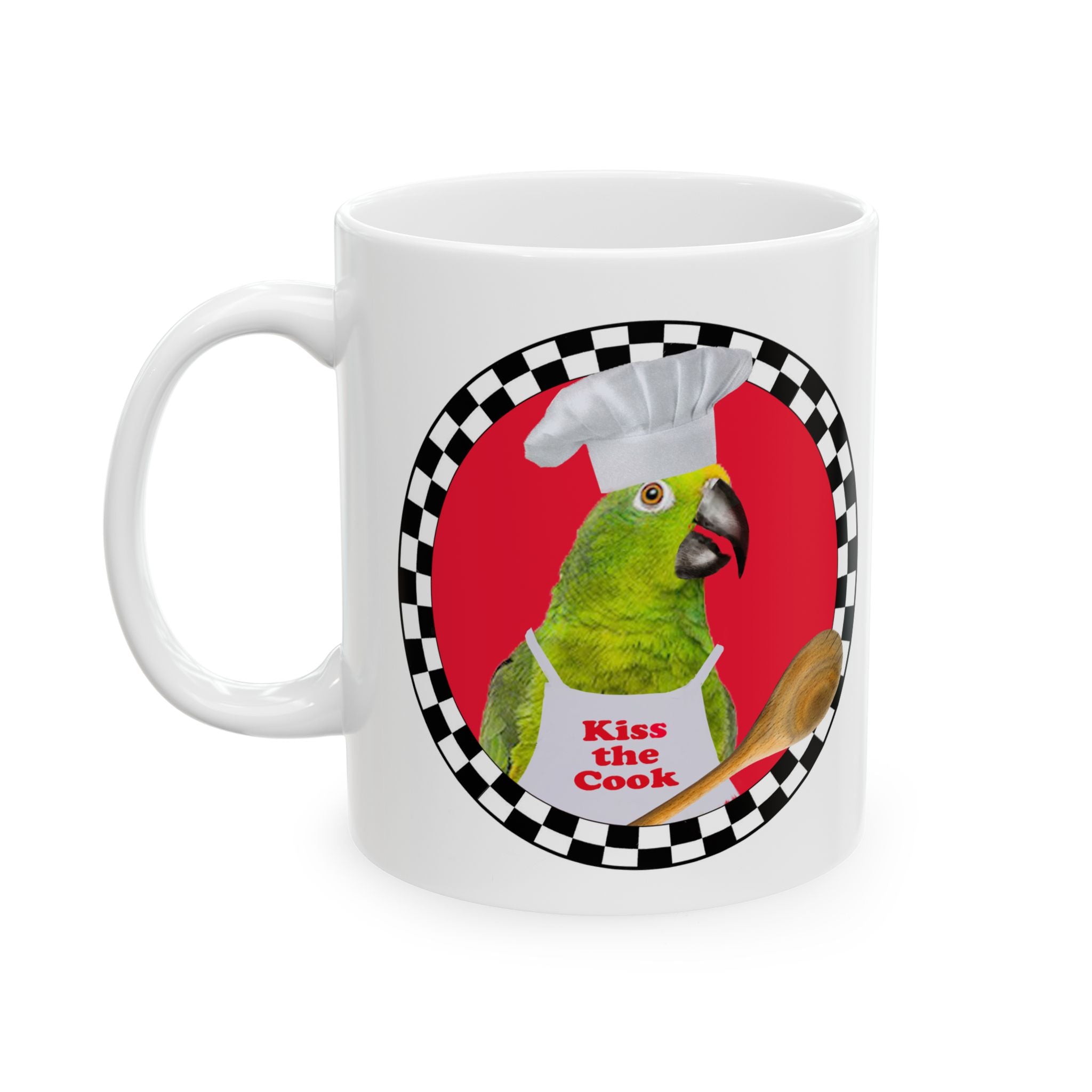 Kiss The Cook Spoon Amazon Mug