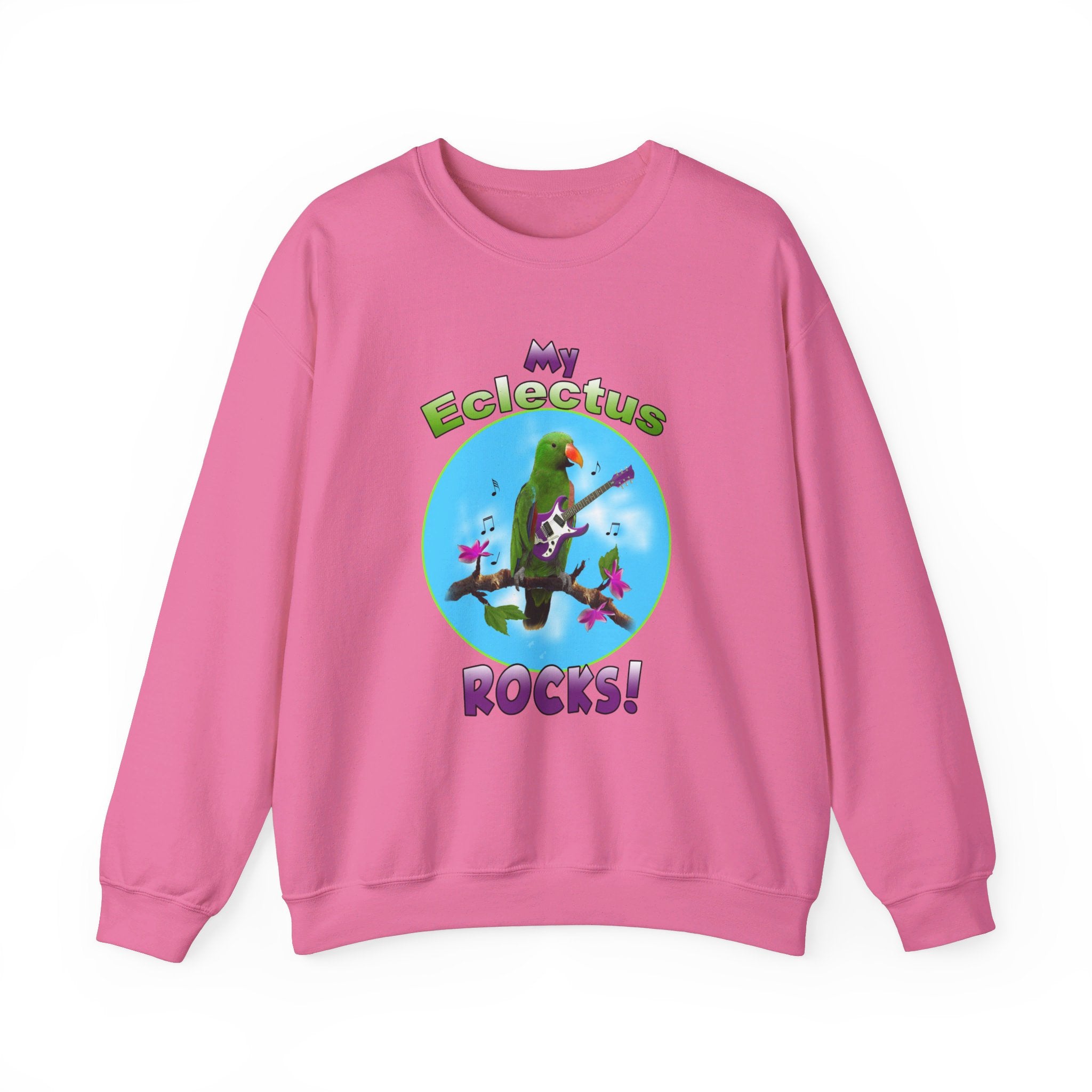 My Green Eclectus Rocks Guitar Sweatshirt
