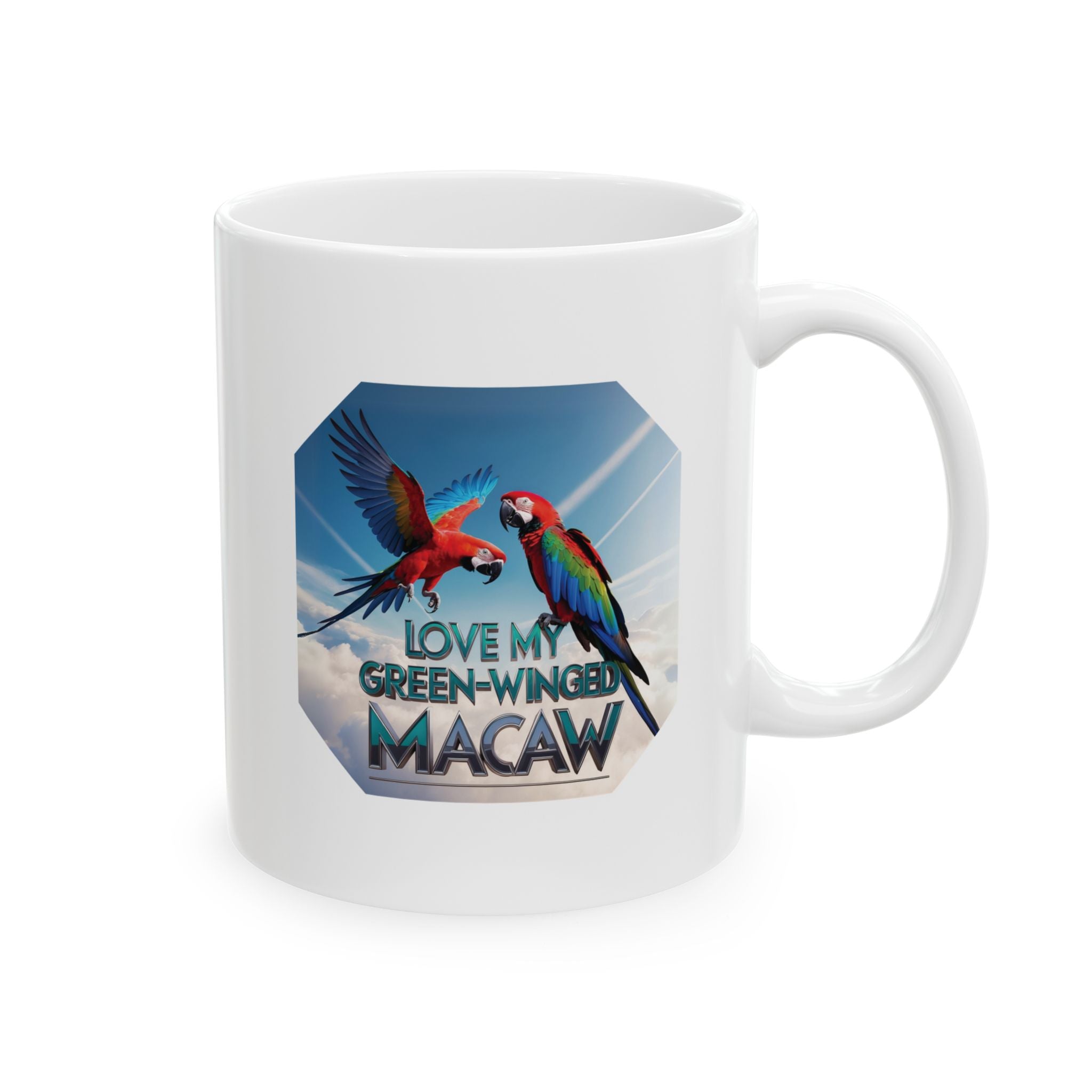 Love My Green-Winged Macaw Mug