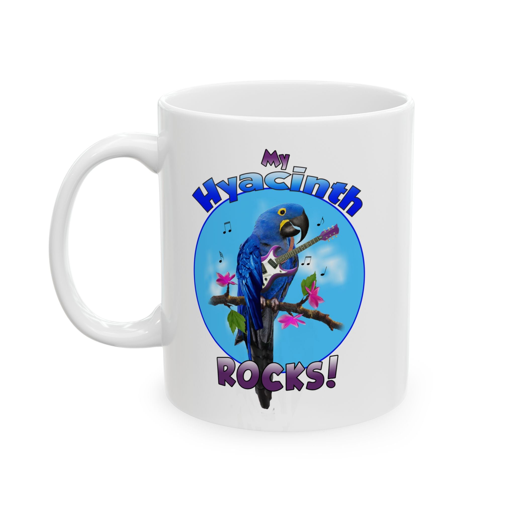 My Hyacinth Rocks Guitar Mug