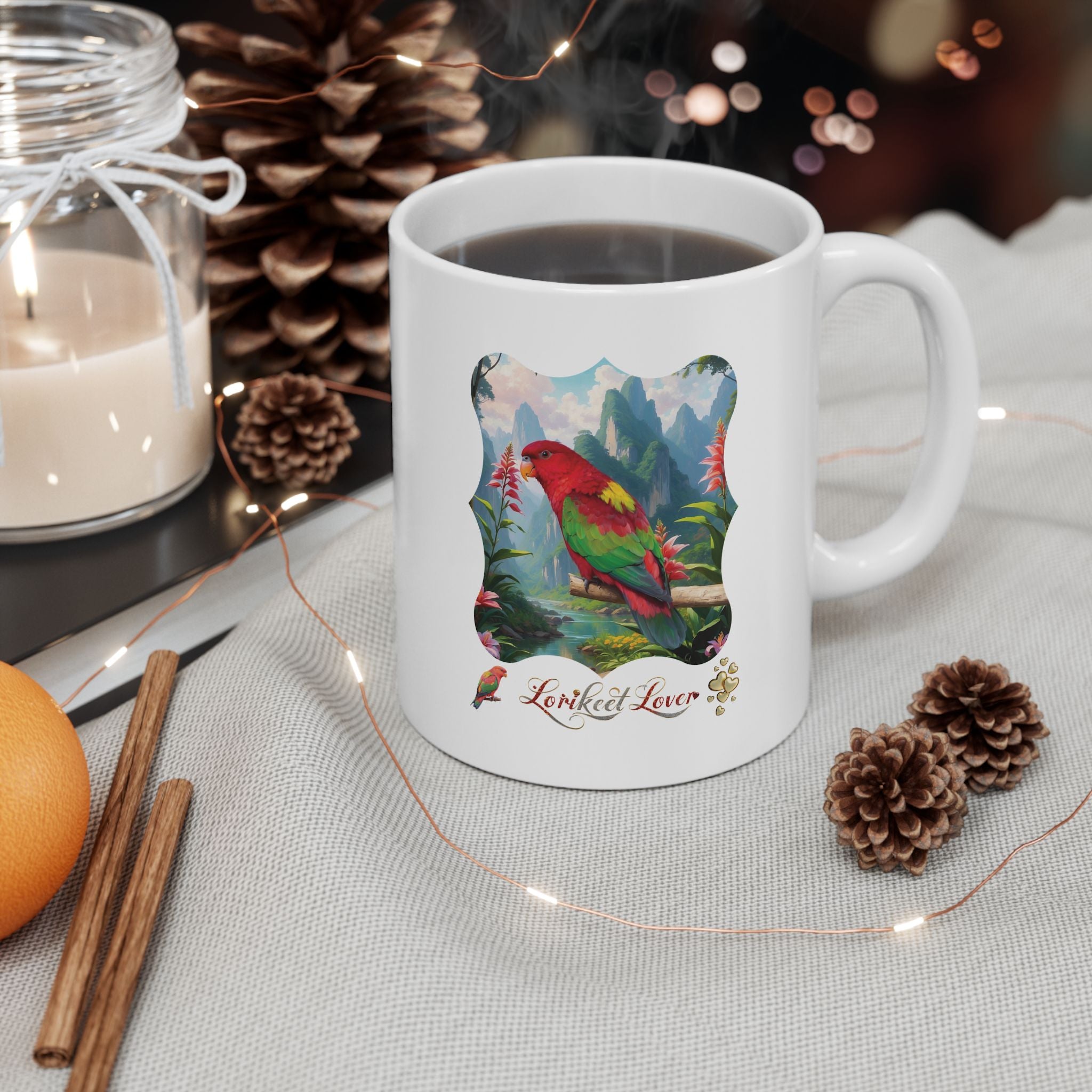 Red Green Lorikeet Lover Mug