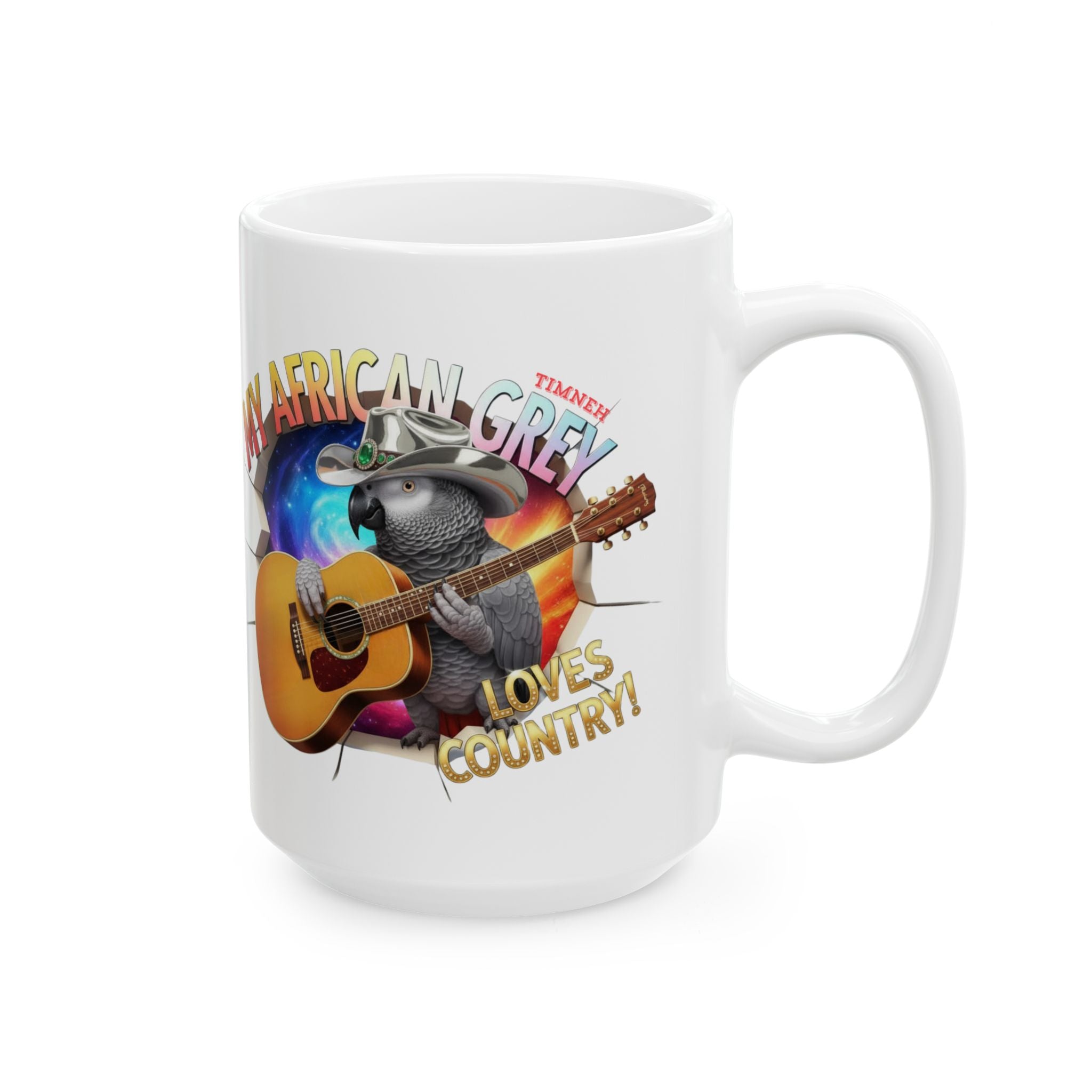 My African Grey Loves Country Mug