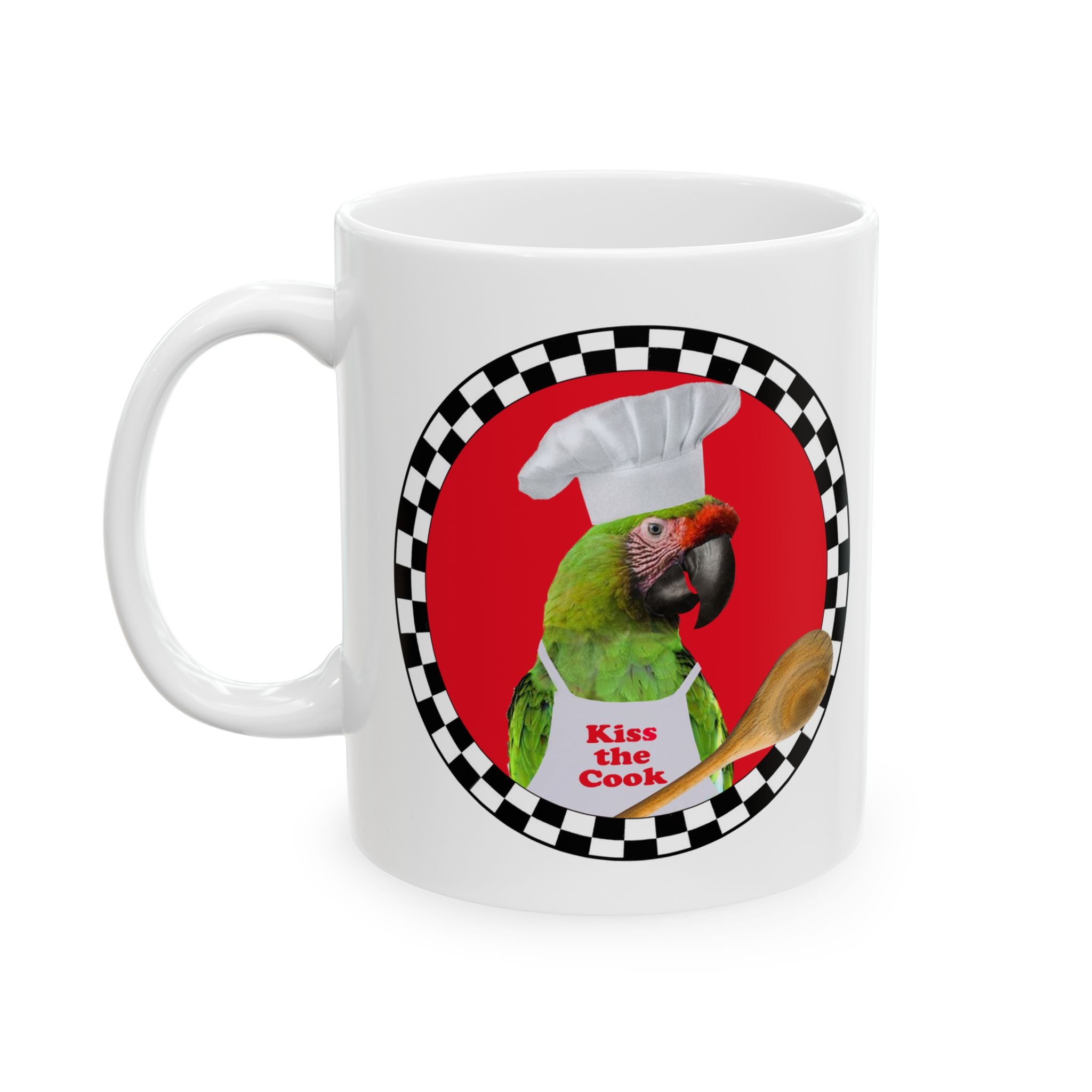 Kiss The Cook Spoon Military Mug