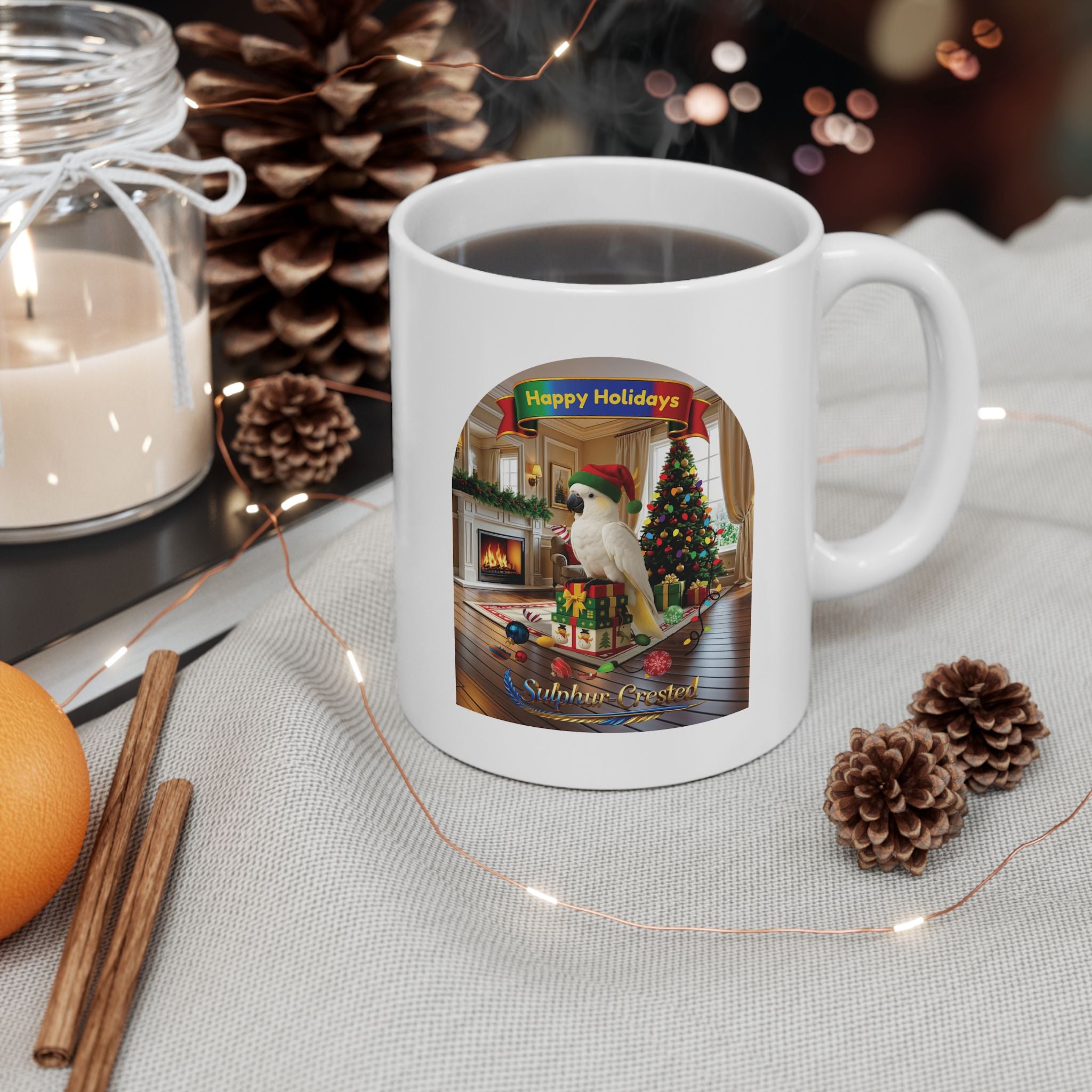 Happy Holidays Sulphur-Crested Mug