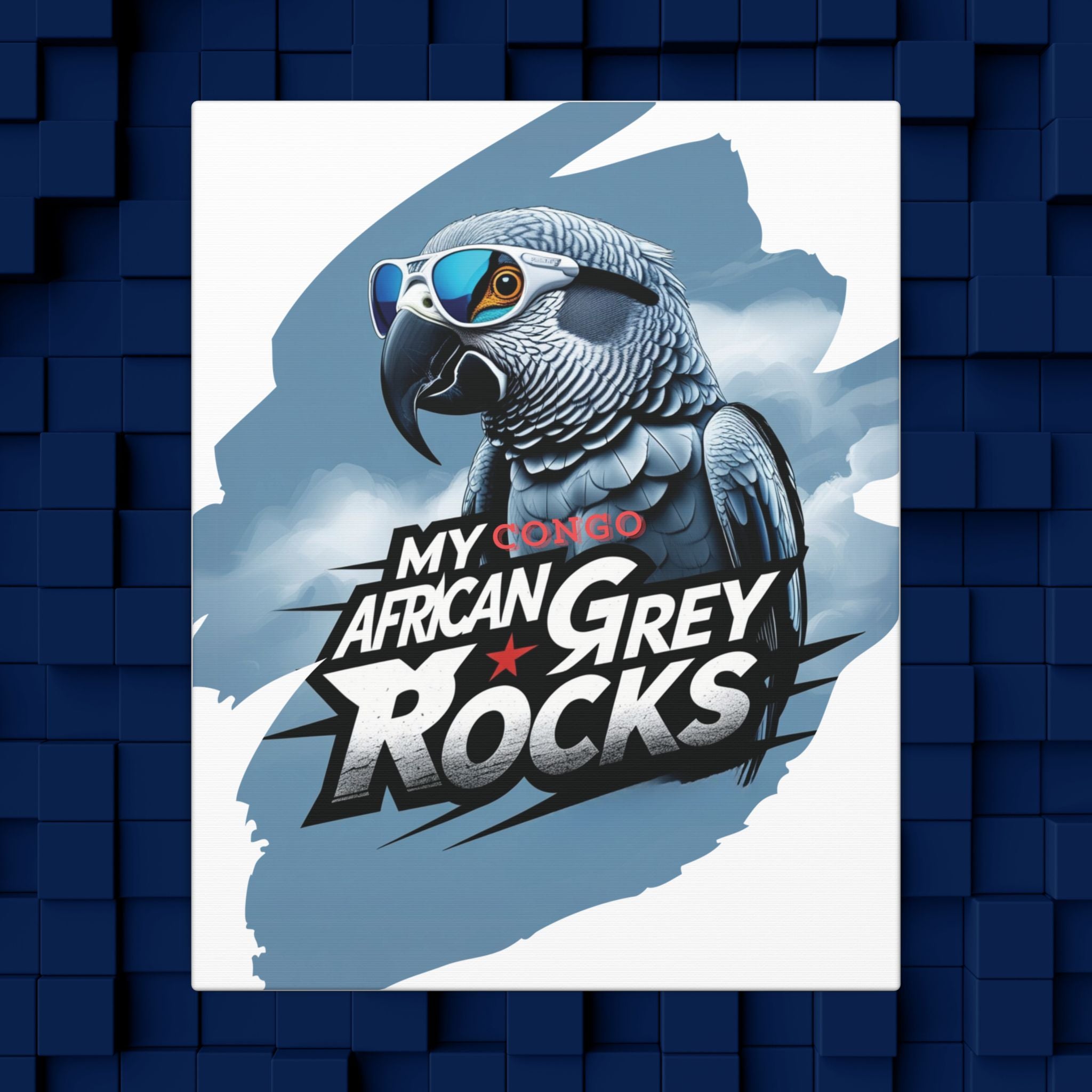 African Grey Congo Rocks Wall-Hanging