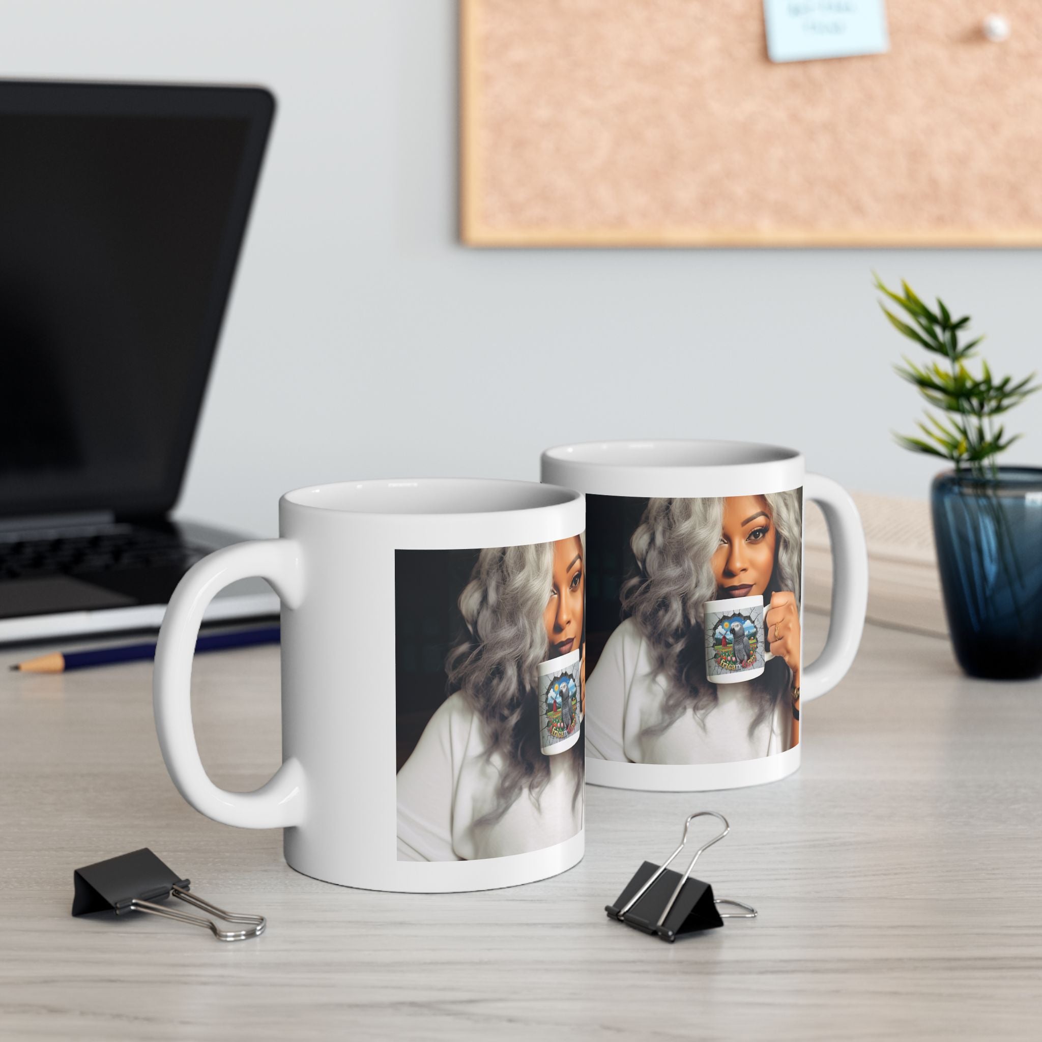 African Grey Timneh Nature Scenic Mug
