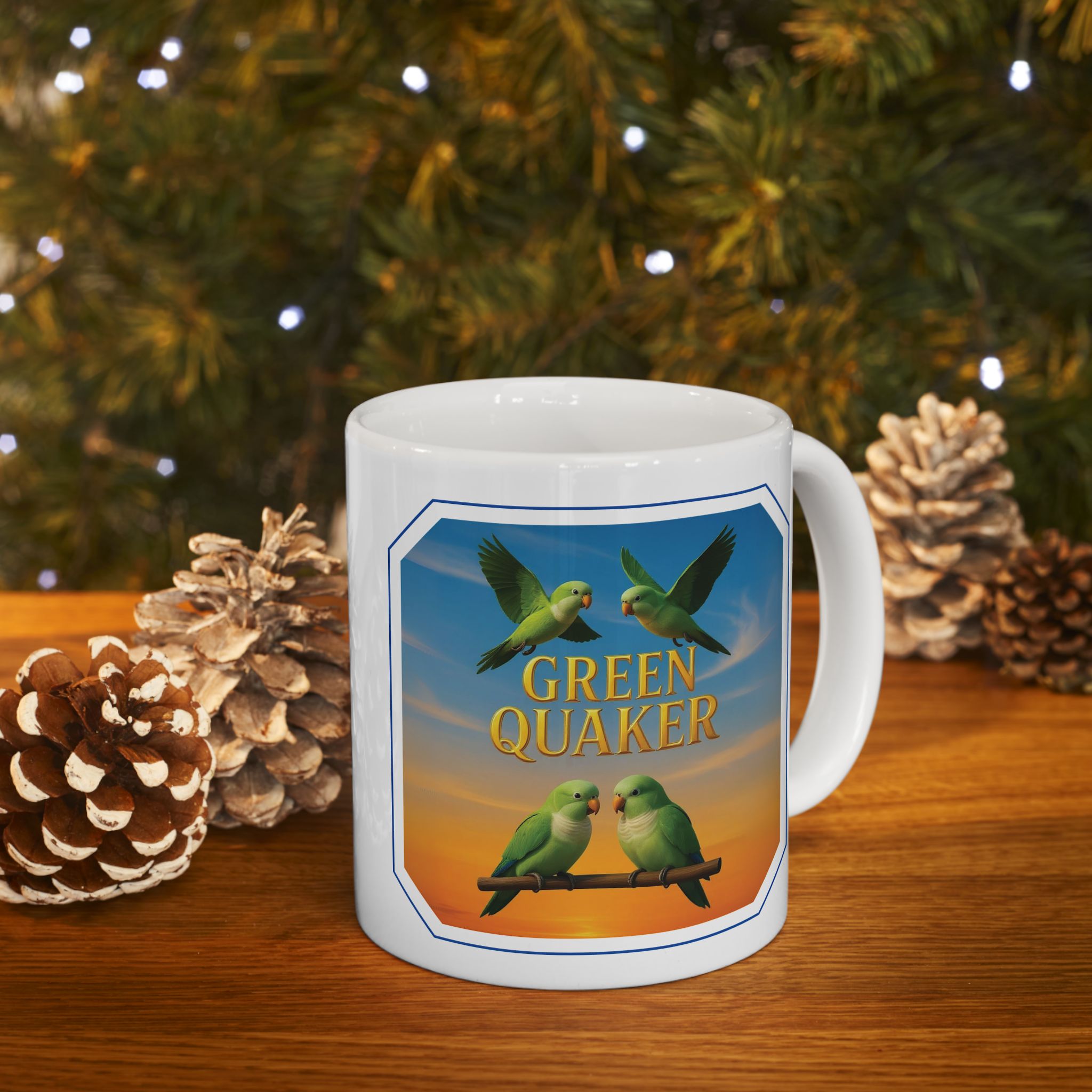 Green Quaker Flying Mug