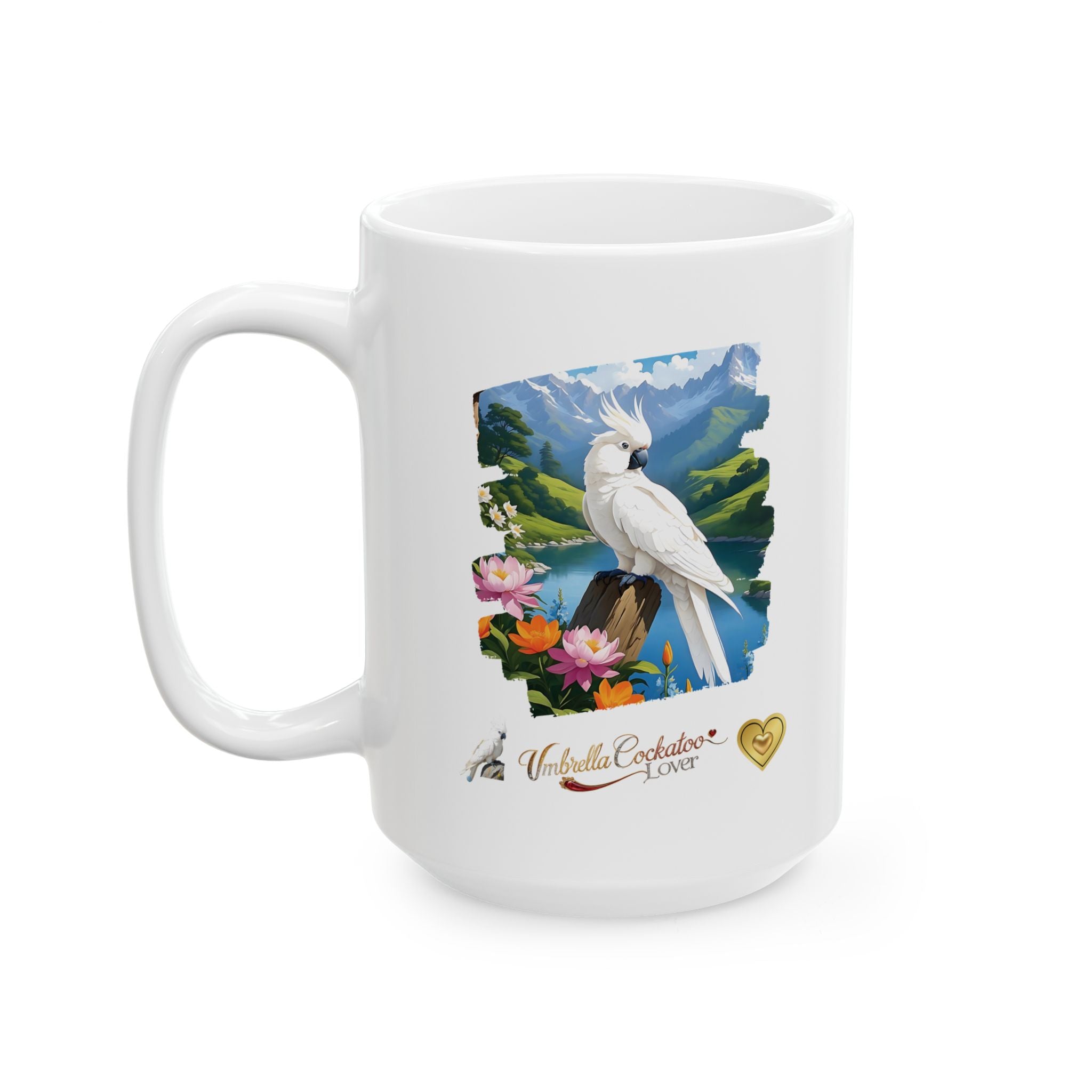 White Umbrella Cockatoo Lover Mug