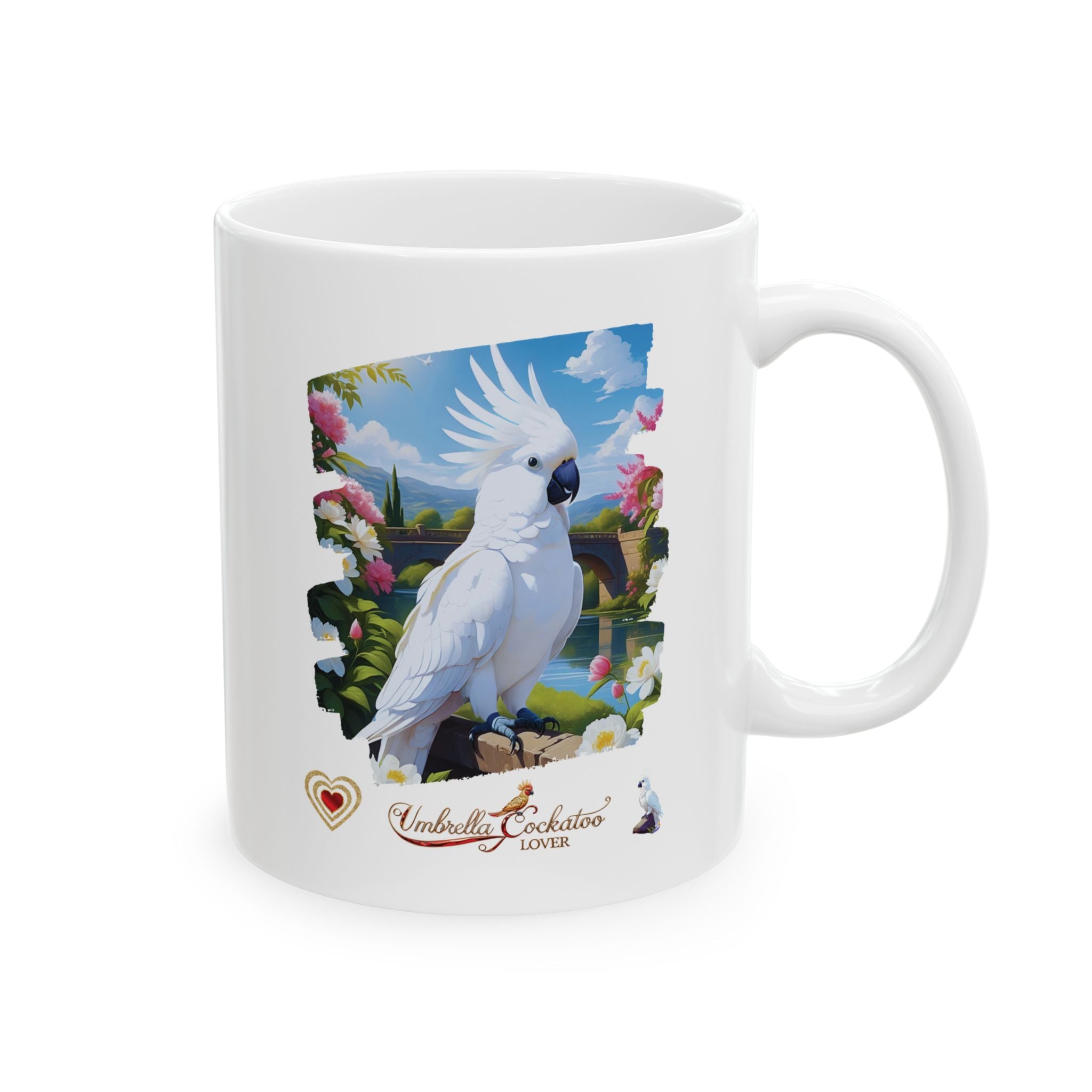 White Umbrella Cockatoo Lover Mug