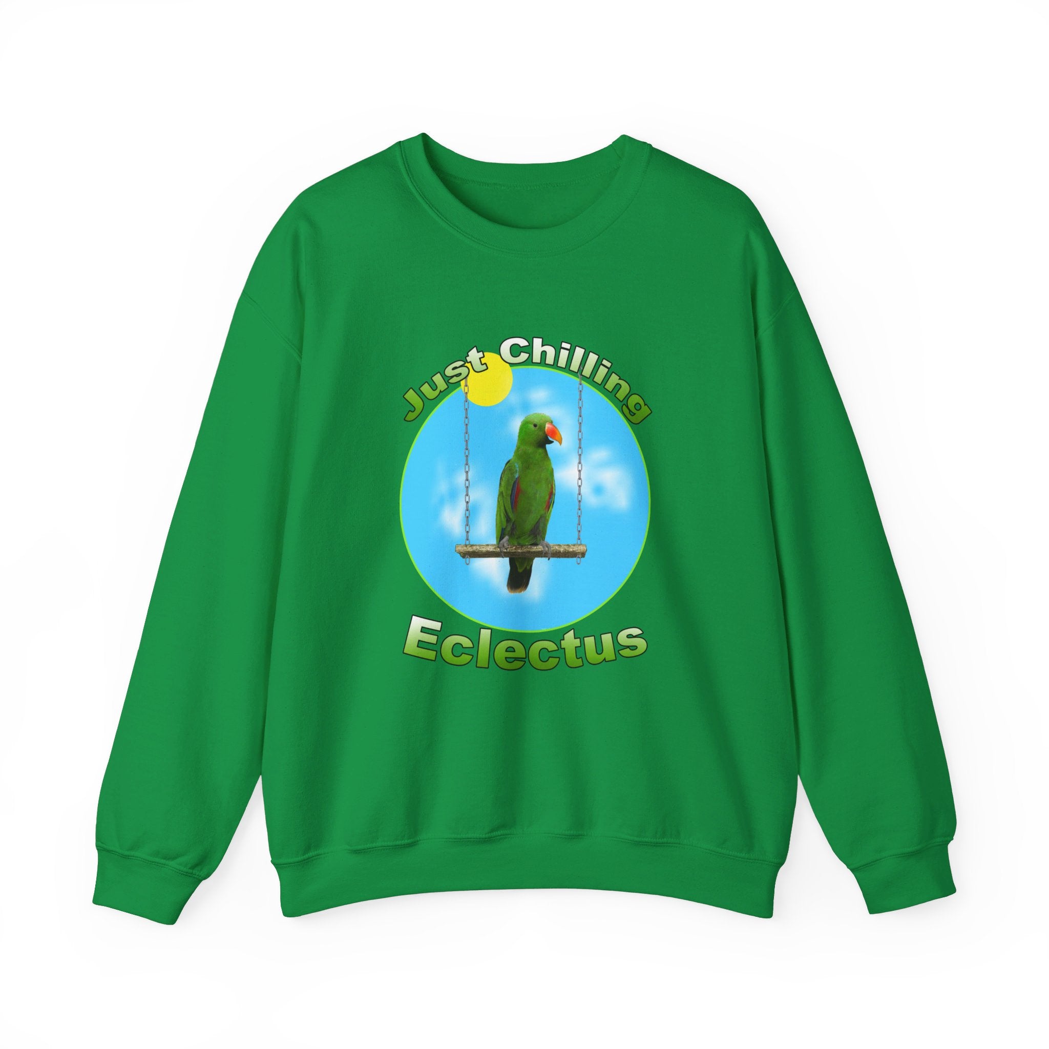 Just Chilling Swing Green Eclectus Sweatshirt