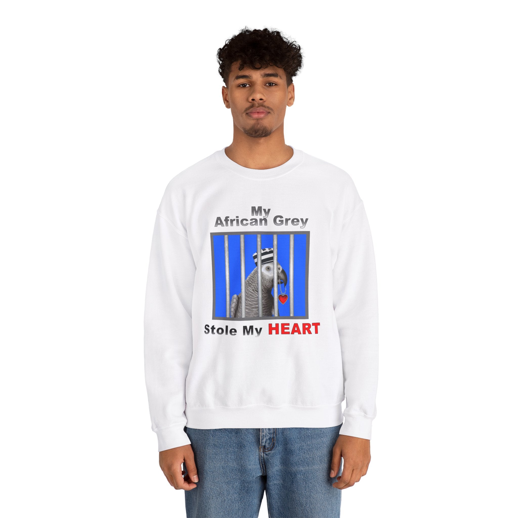 Stole My Heart African Grey Sweatshirt