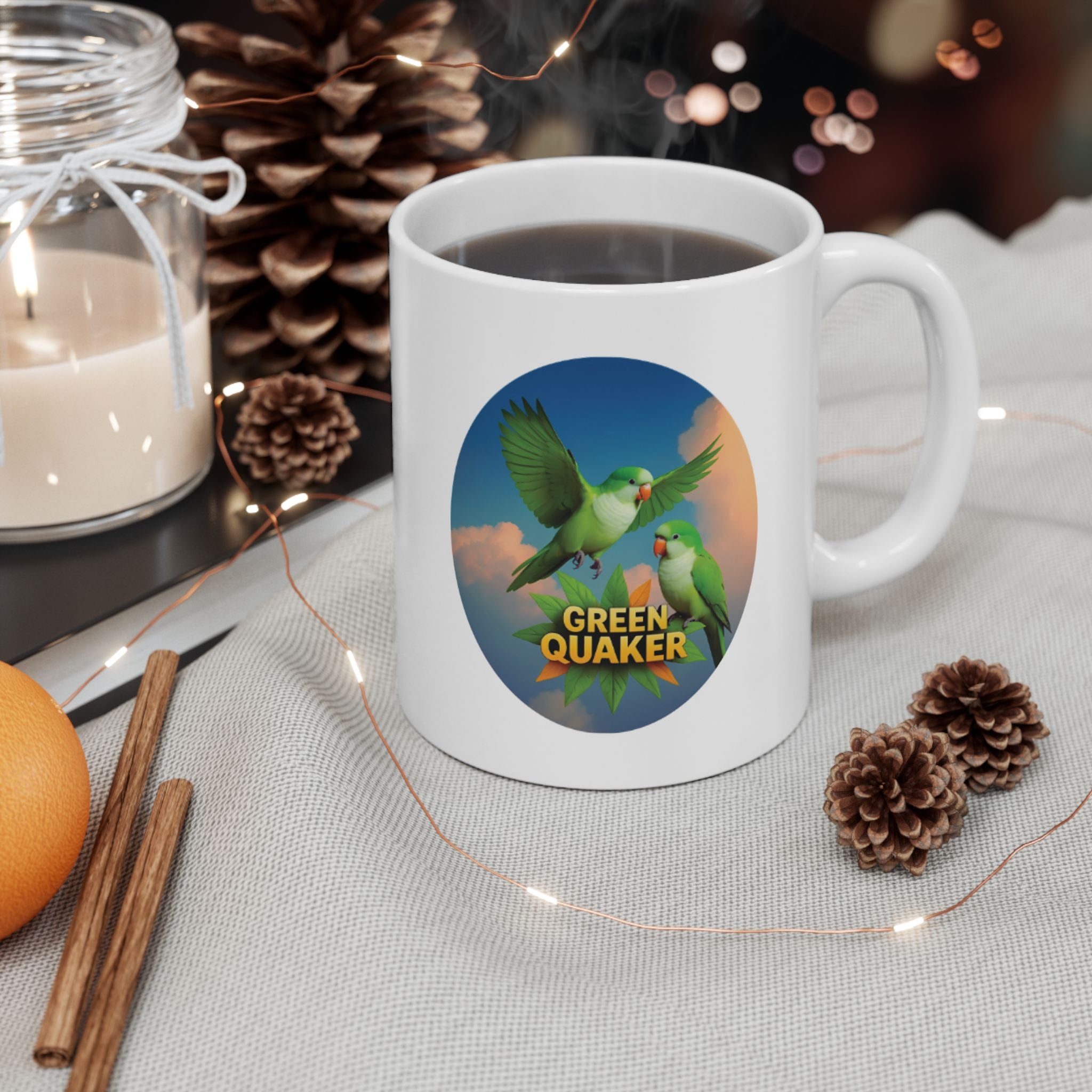 Green Quaker Flying Mug