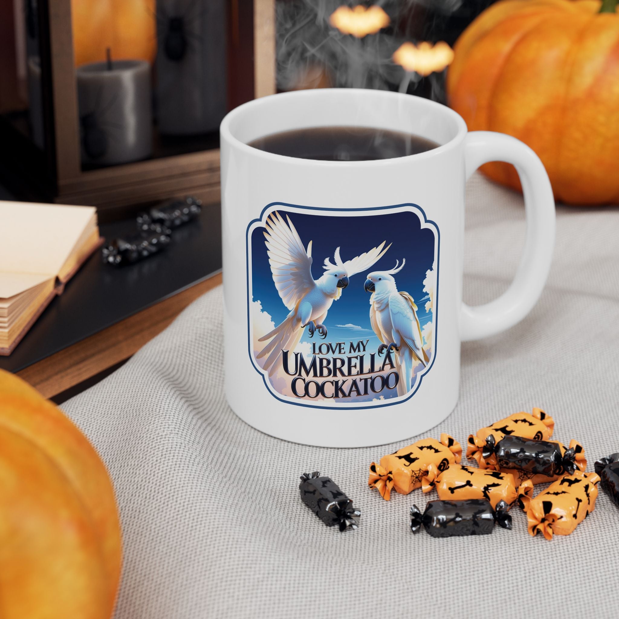 Love My Umbrella Cockatoo Mug