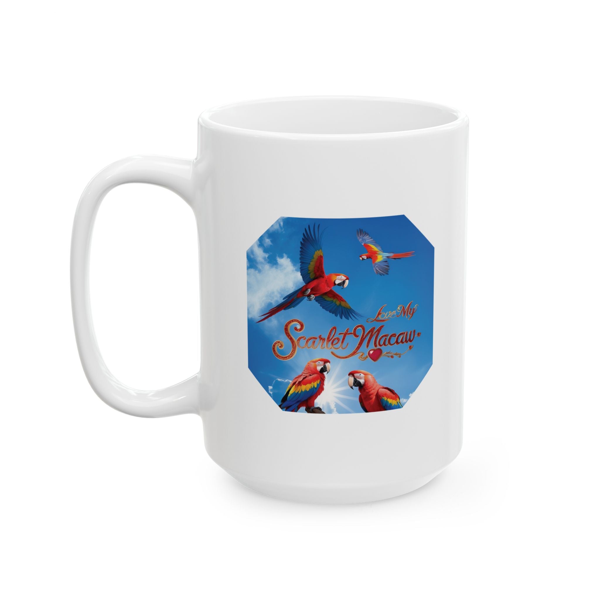 Love My Scarlet Macaw Sky Mug