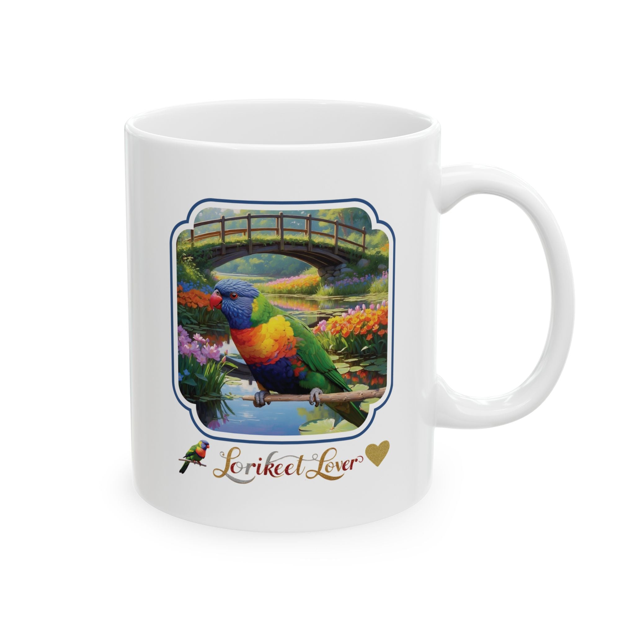 Lorikeet Lover Bridge Scenic Mug