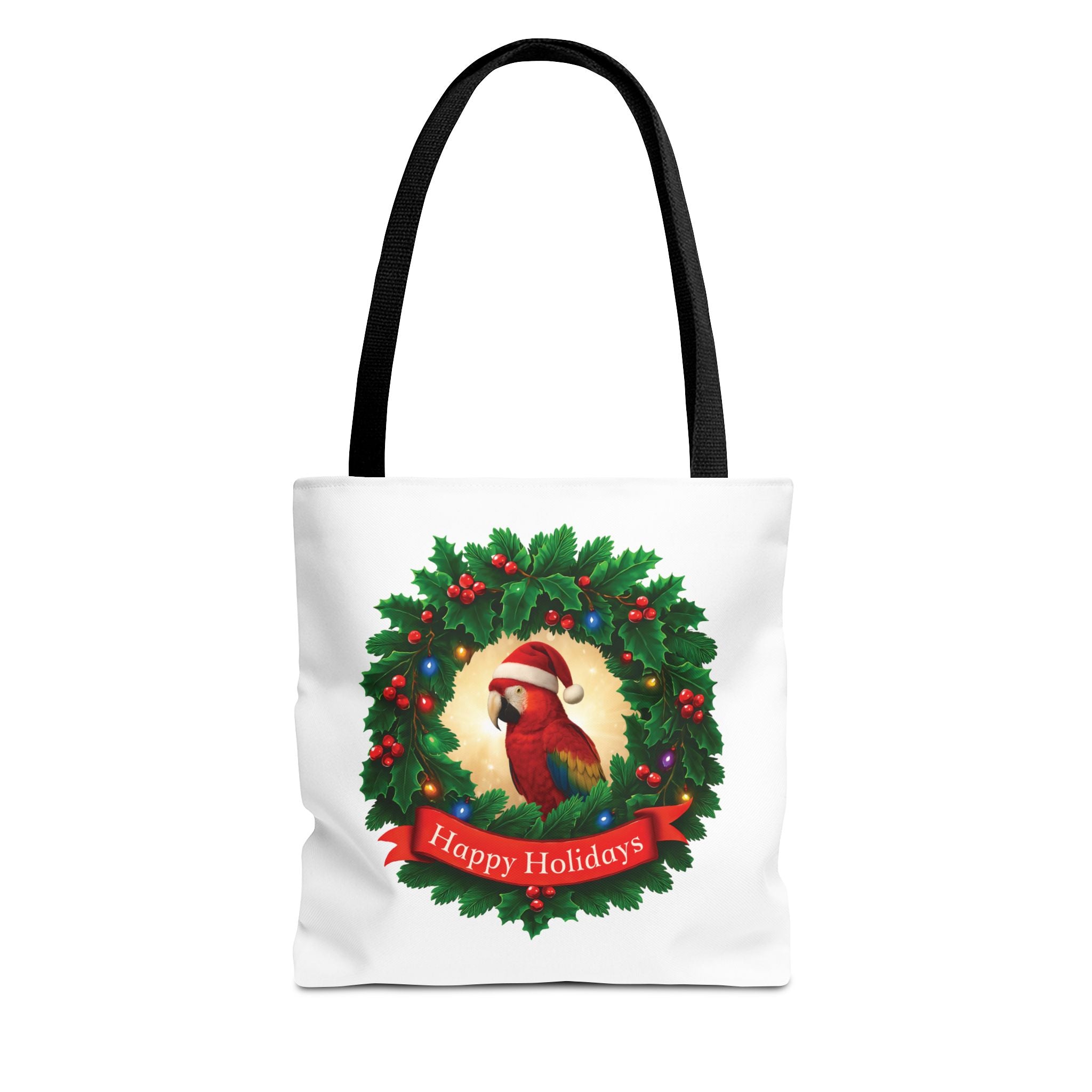 Happy Holidays Scarlet Tote Bag