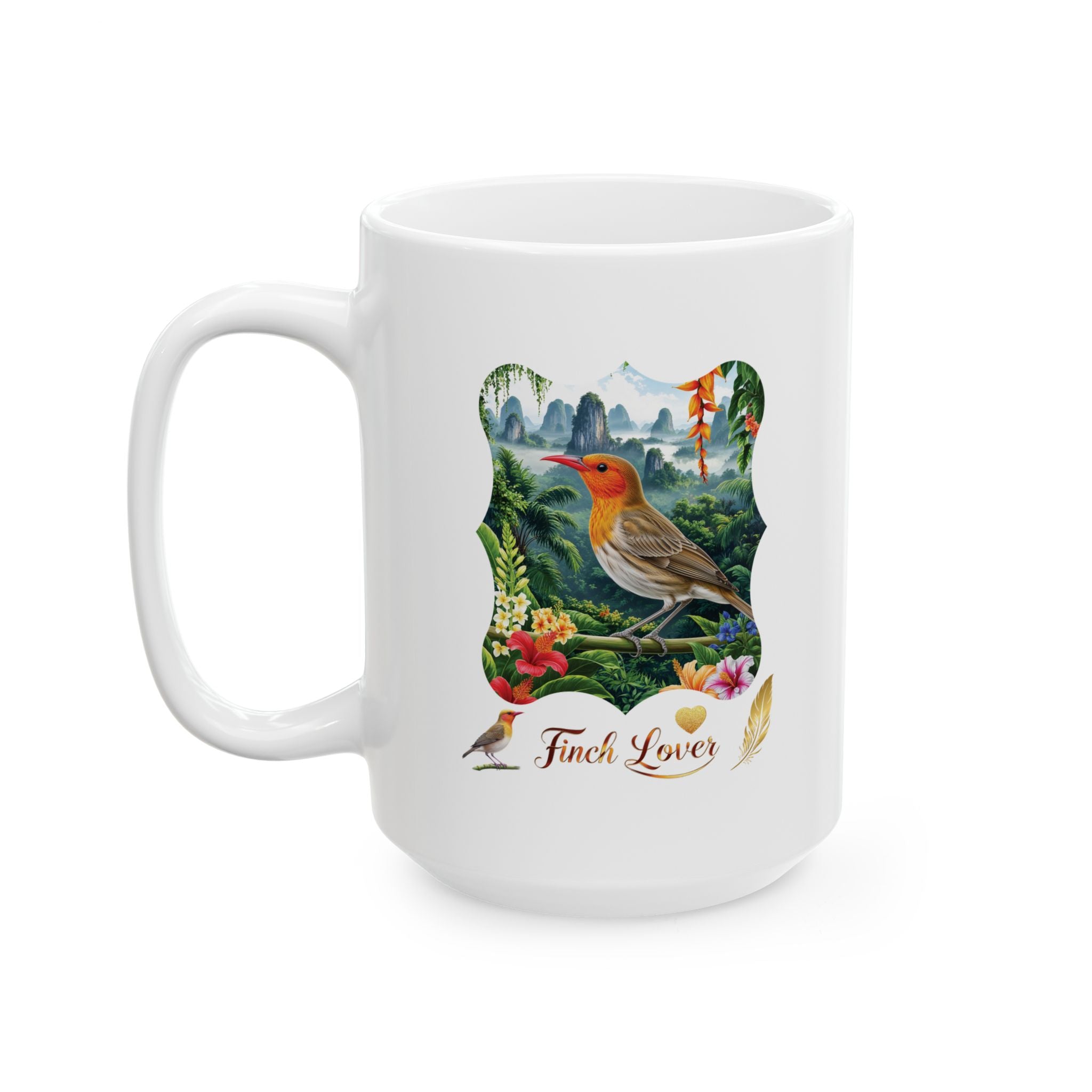 Finch Lover Nature Scenic Mug