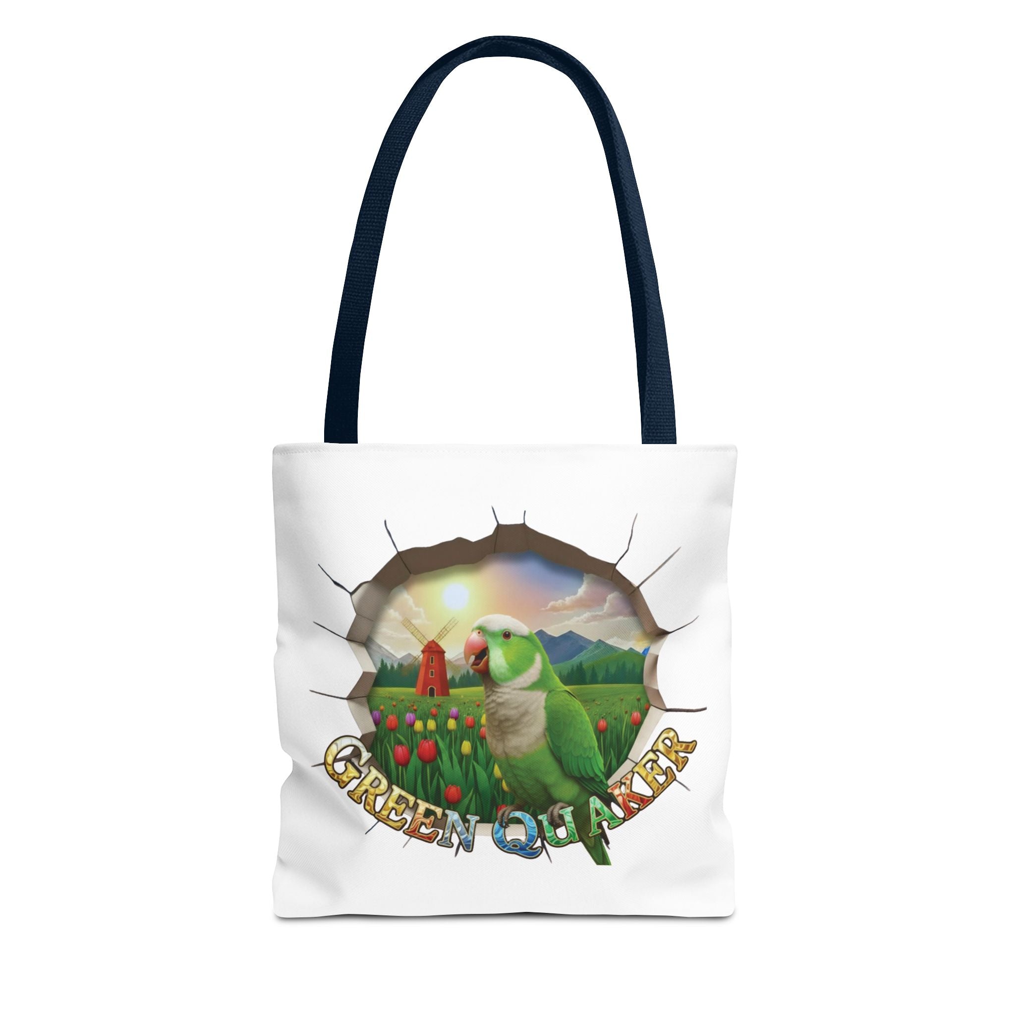 Green Quaker Floral Tote Bag