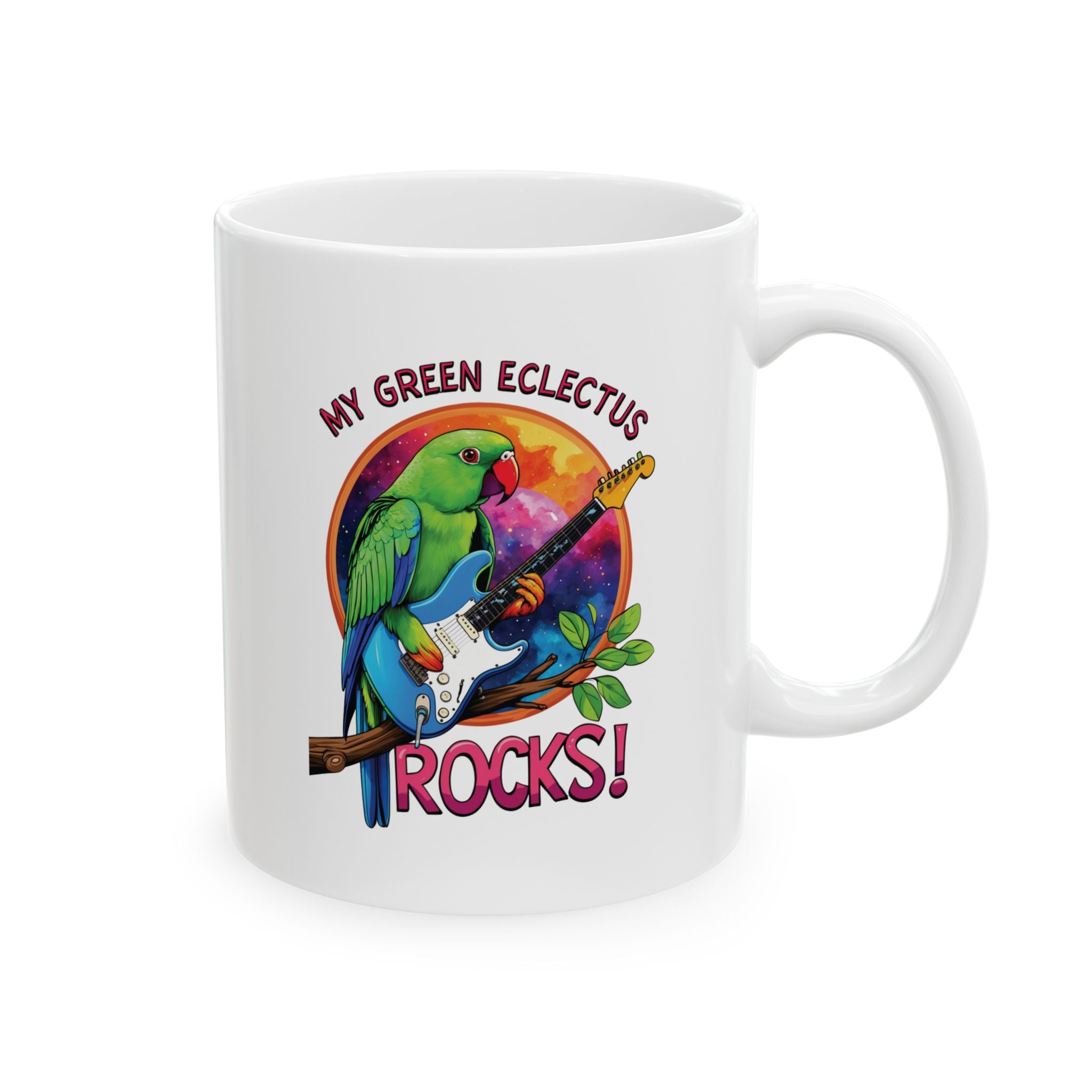 My Green Eclectus Rocks Mug
