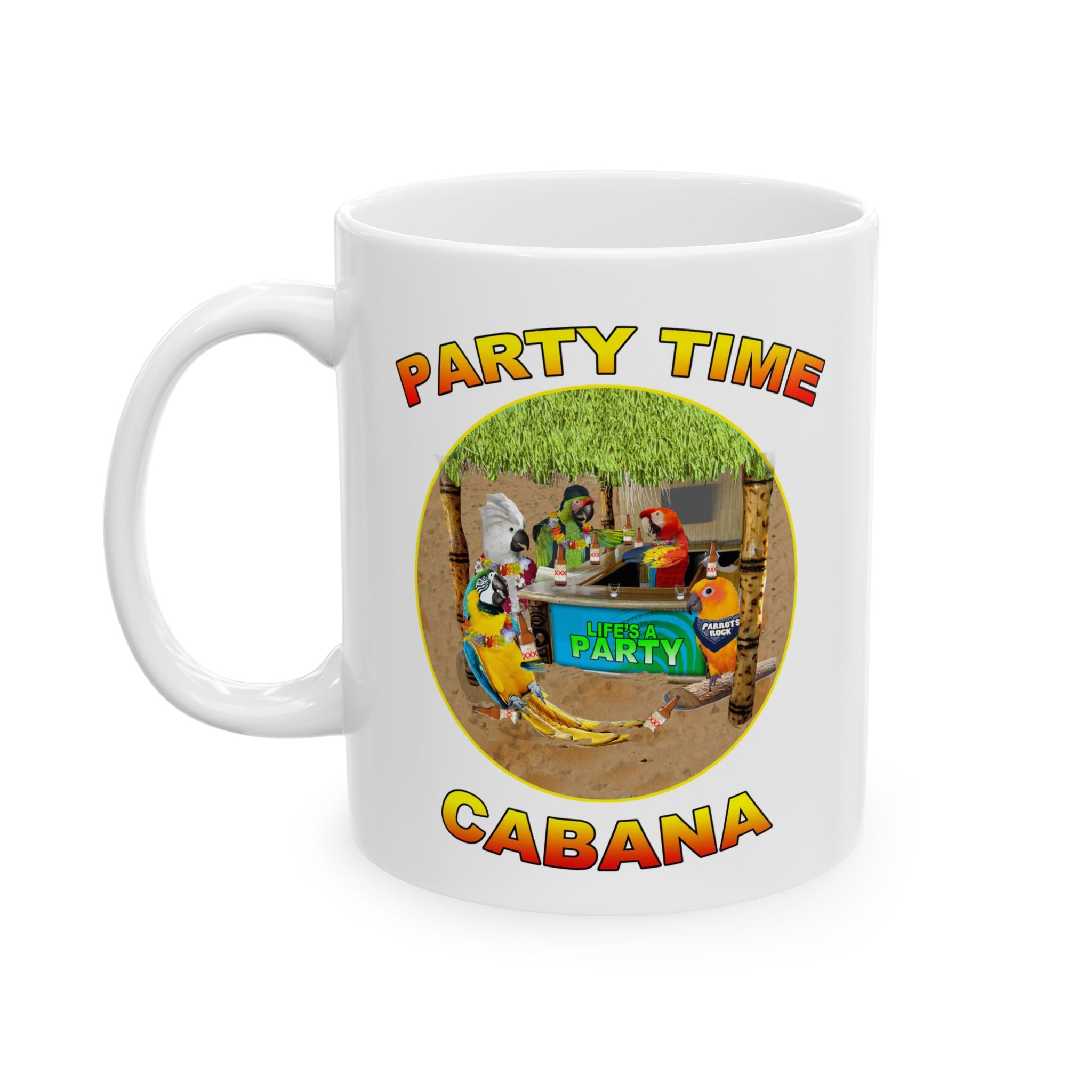 Party Time Cabana Sun Conure Mug