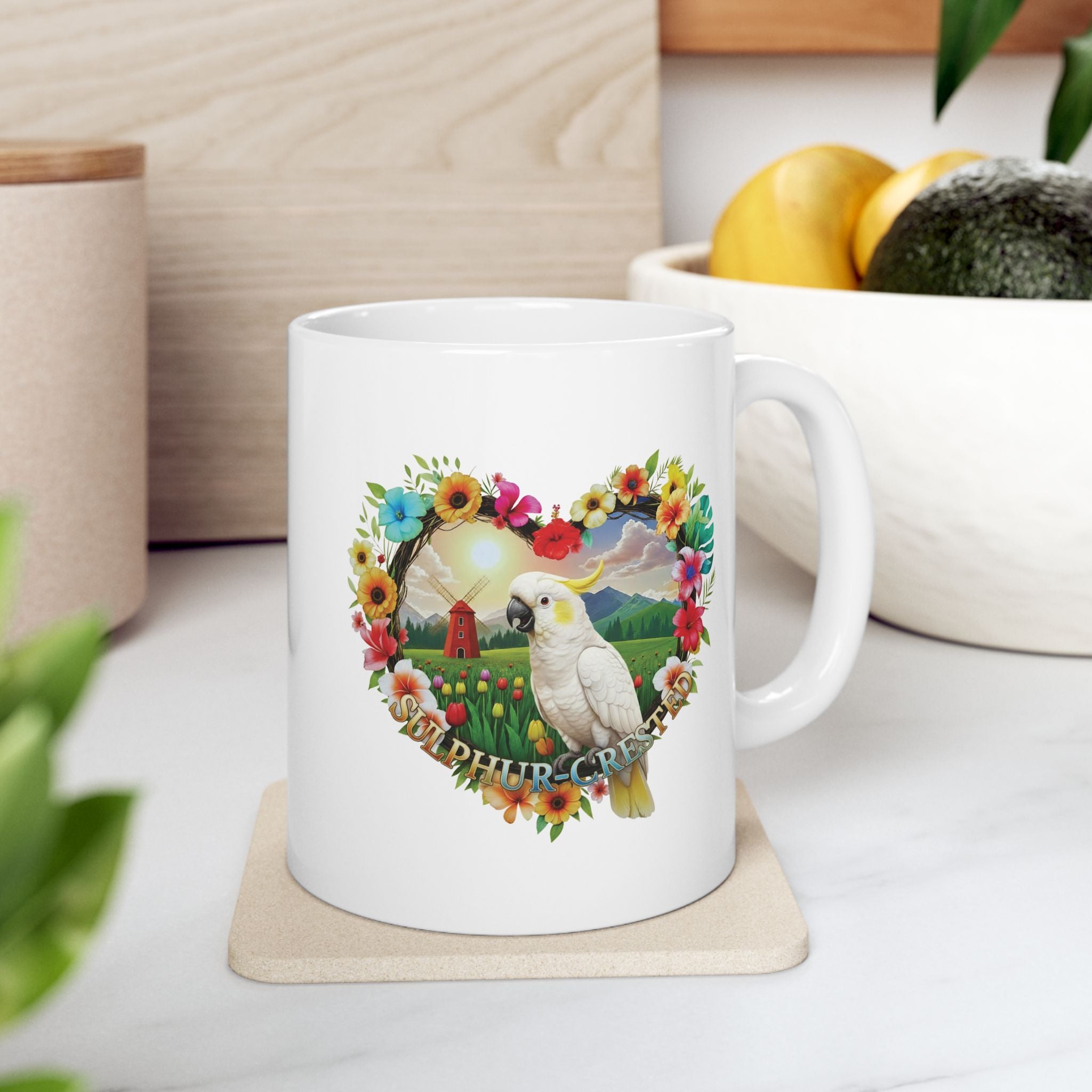 White Sulphur Crested Nature Mug