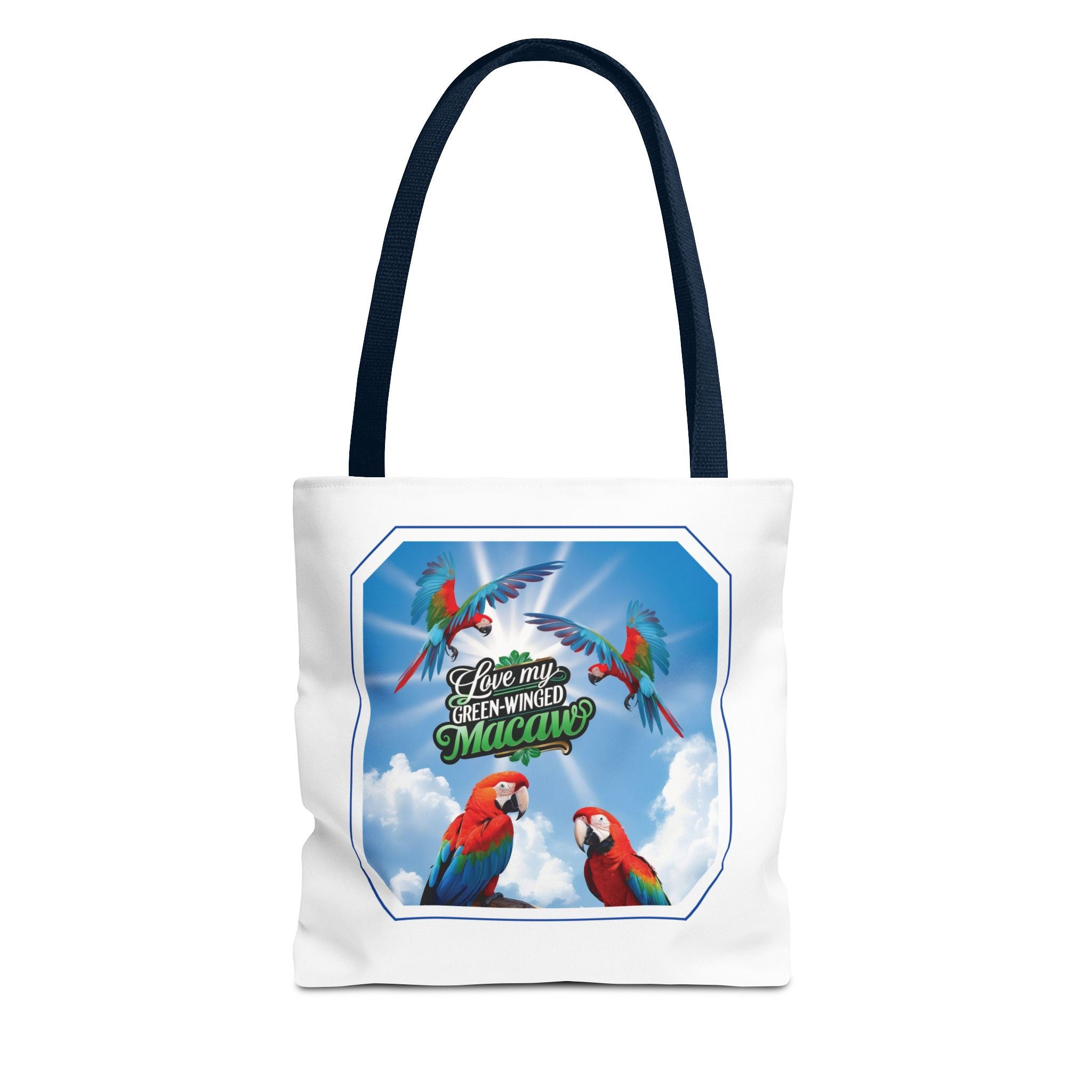 Love My Green Winged Macaw Tote Bag